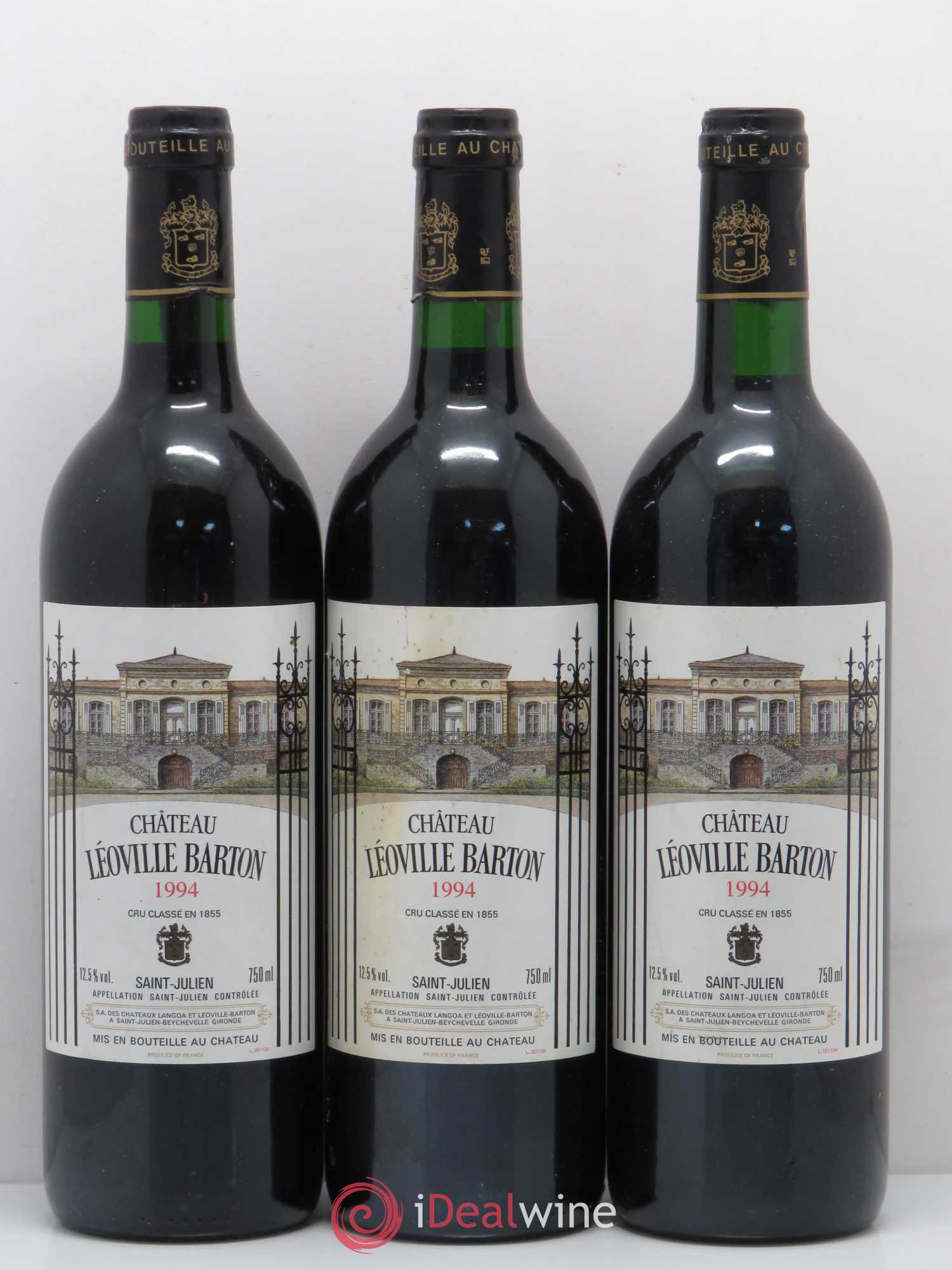 Château Léoville Barton 2ème Grand Cru Classé 1994 - Lot de 6 bouteilles - 1
