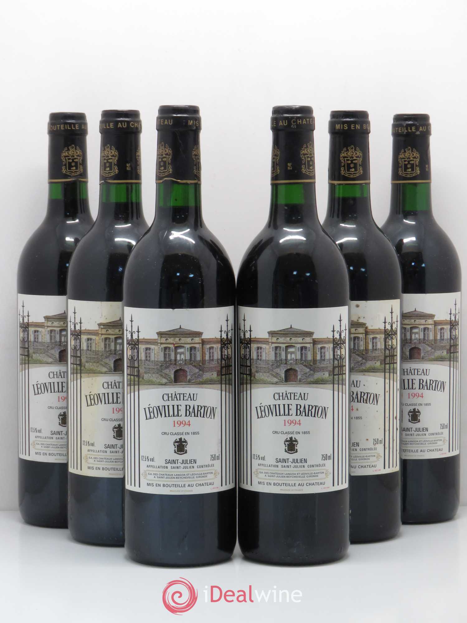 Château Léoville Barton 2ème Grand Cru Classé 1994 - Lot de 6 bouteilles - 0