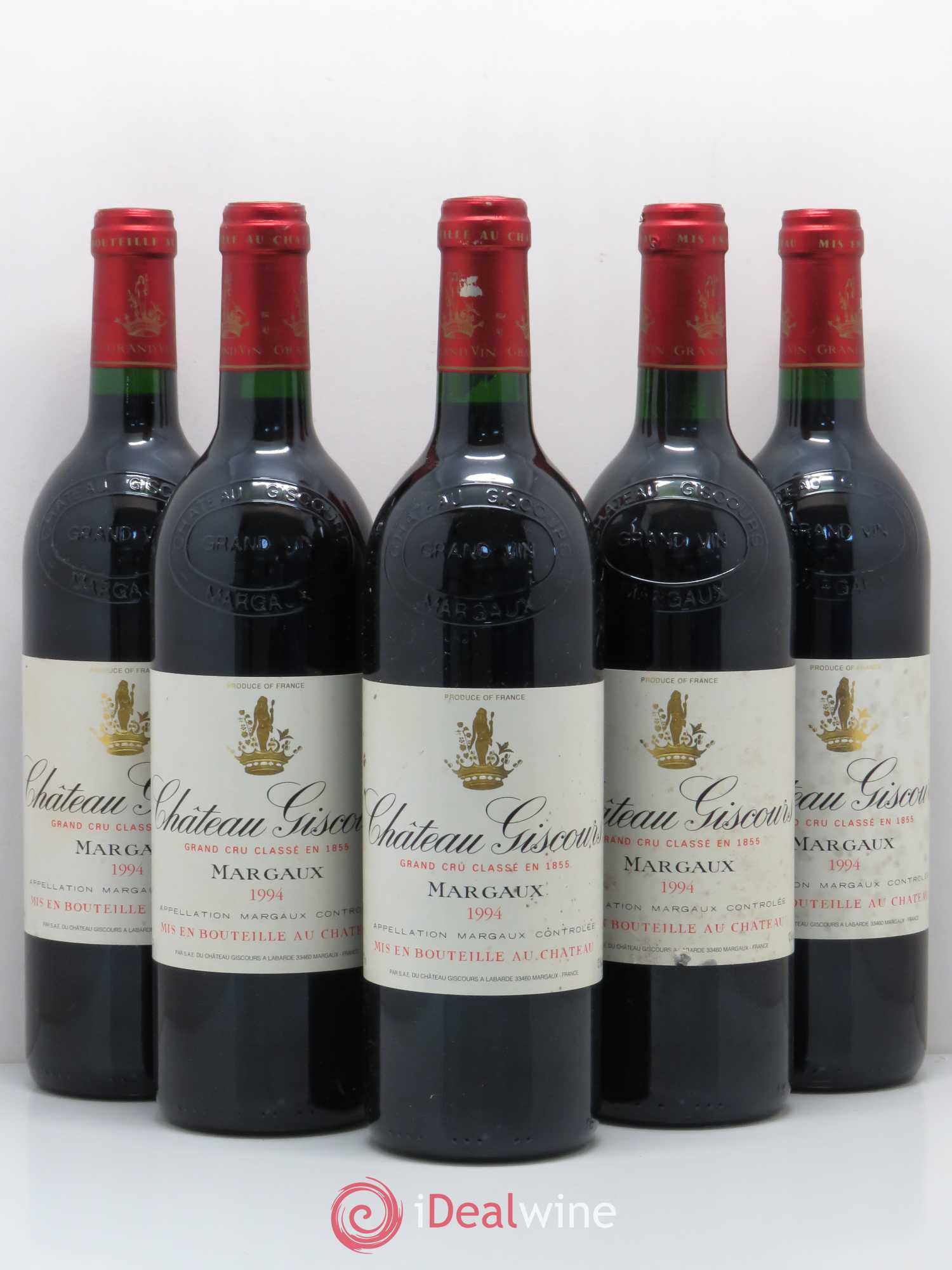 Château Giscours 3ème Grand Cru Classé 1994 - Lot de 5 bouteilles - 0