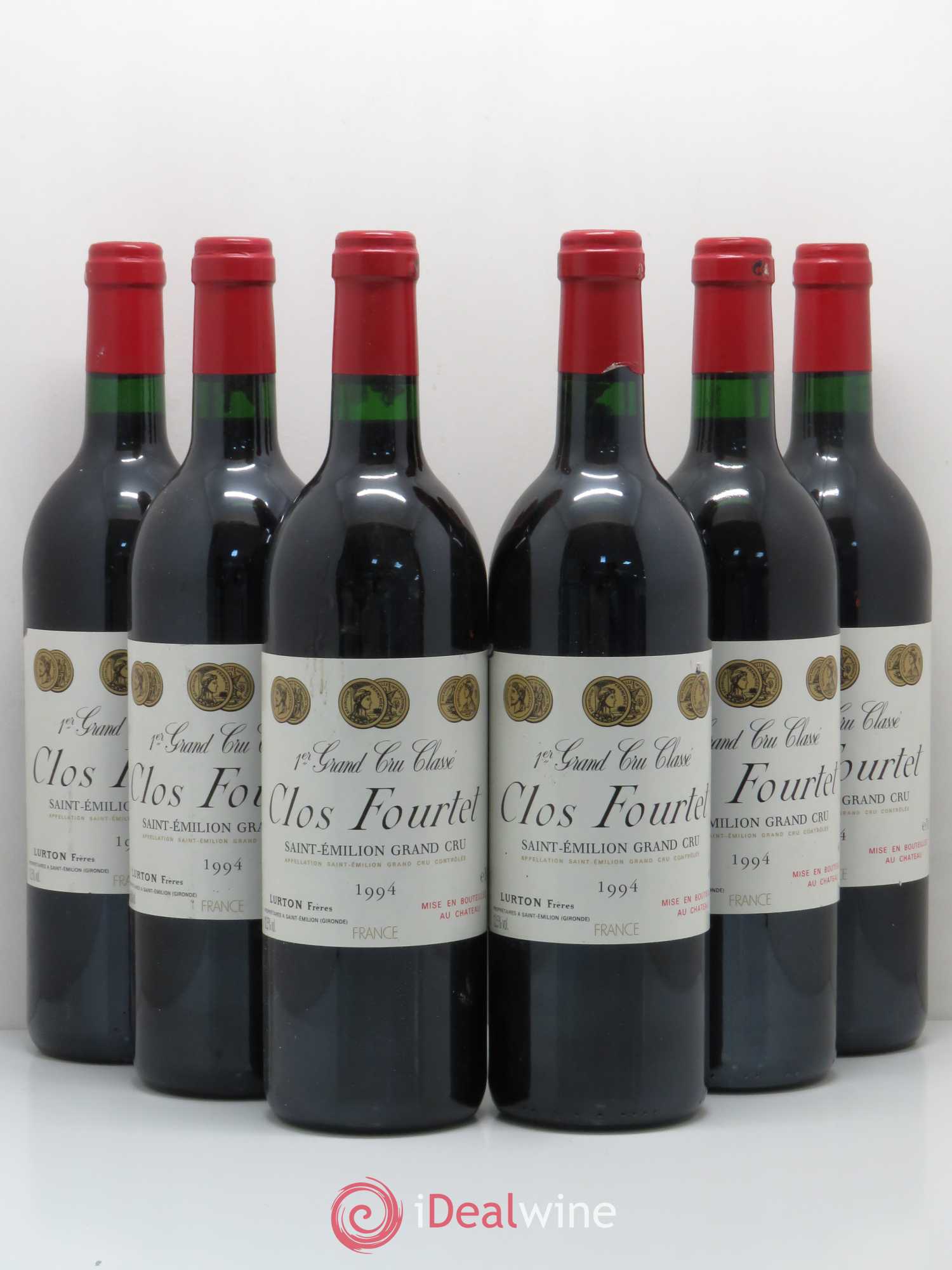 Clos Fourtet 1er Grand Cru Classé B 1994 - Lot de 6 bouteilles - 0