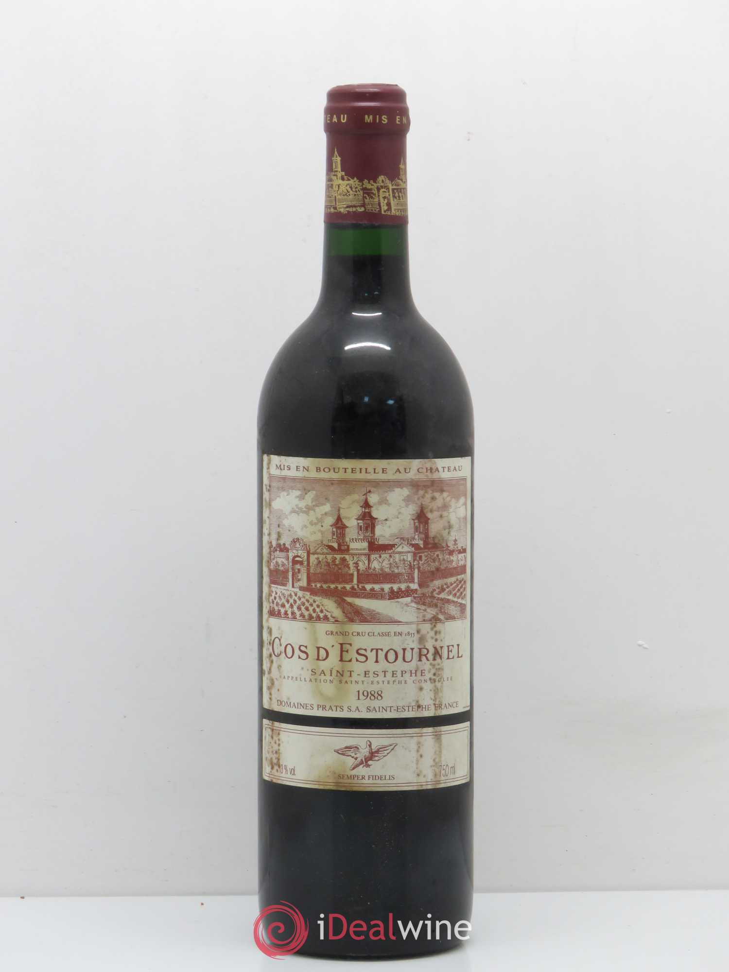 Cos d'Estournel 2ème Grand Cru Classé 1988 - Lot de 1 bouteille - 0