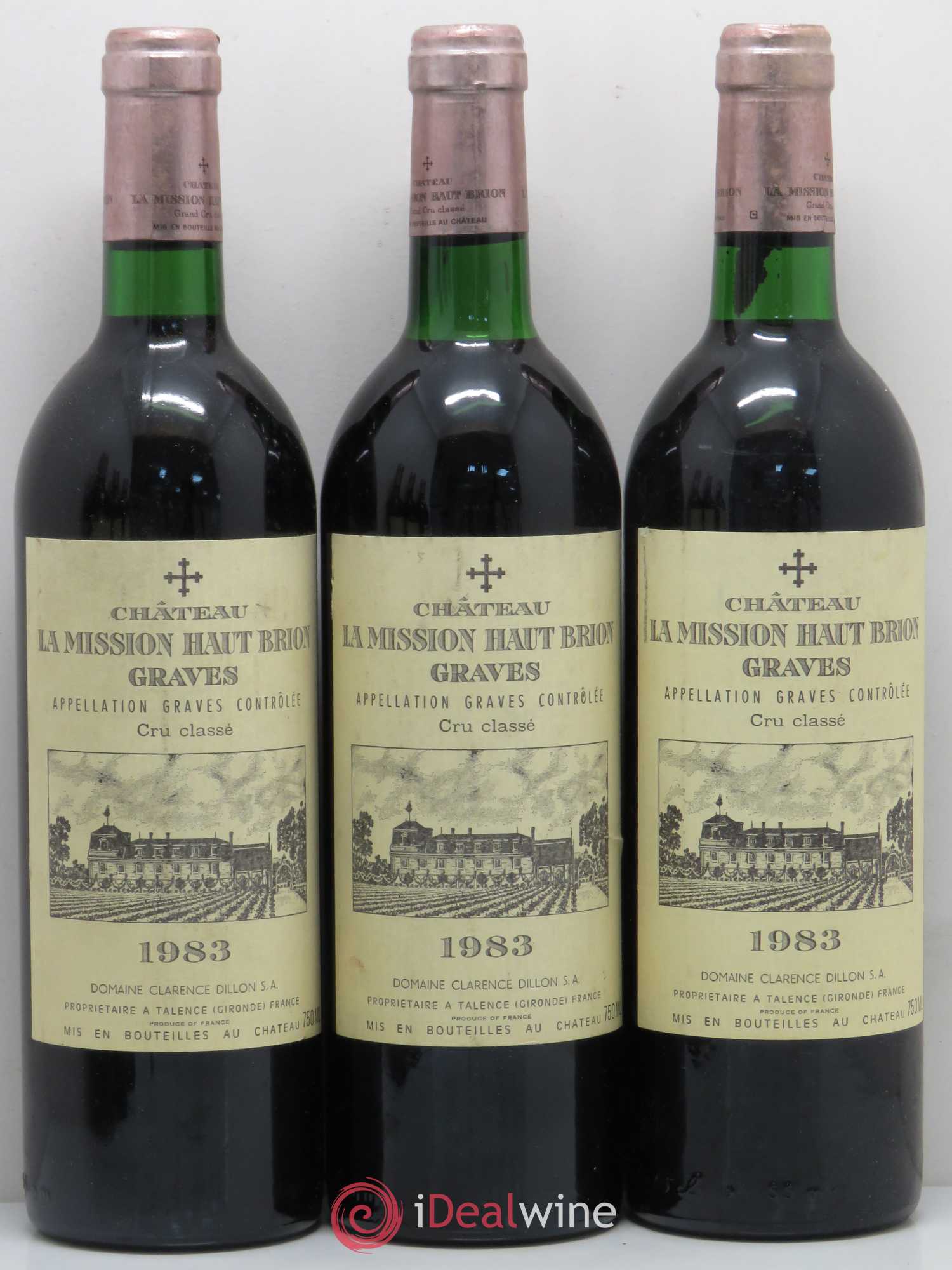 Château la Mission Haut-Brion Cru Classé de Graves 1983 - Lot de 6 bouteilles - 1
