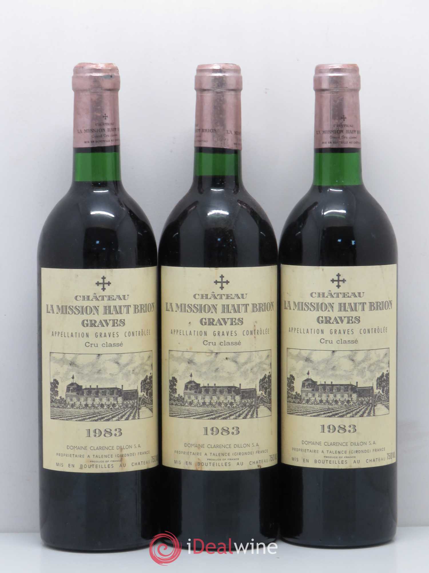 Château la Mission Haut-Brion Cru Classé de Graves 1983 - Lot de 12 bouteilles - 2