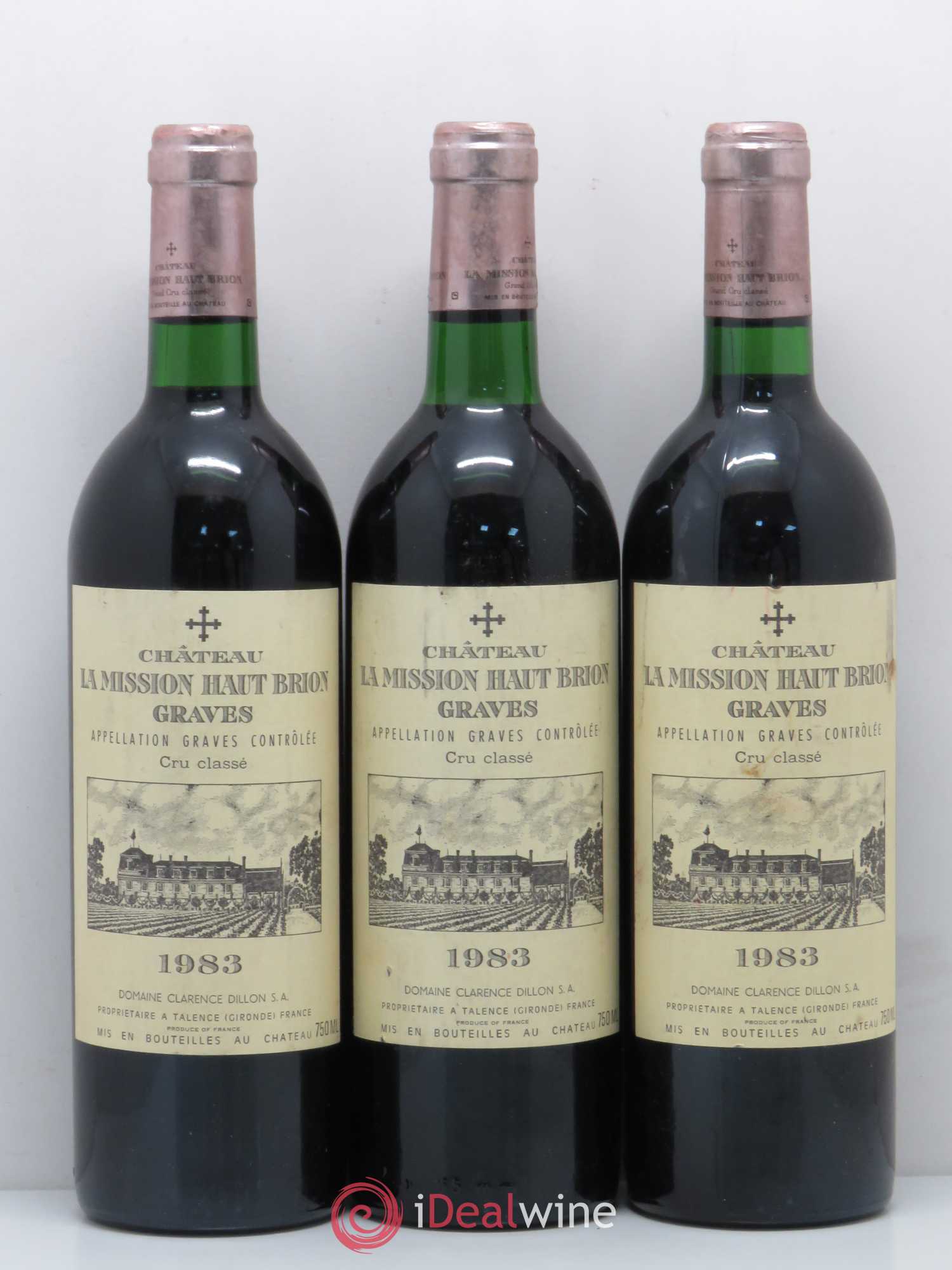 Château la Mission Haut-Brion Cru Classé de Graves 1983 - Lot de 12 bouteilles - 3