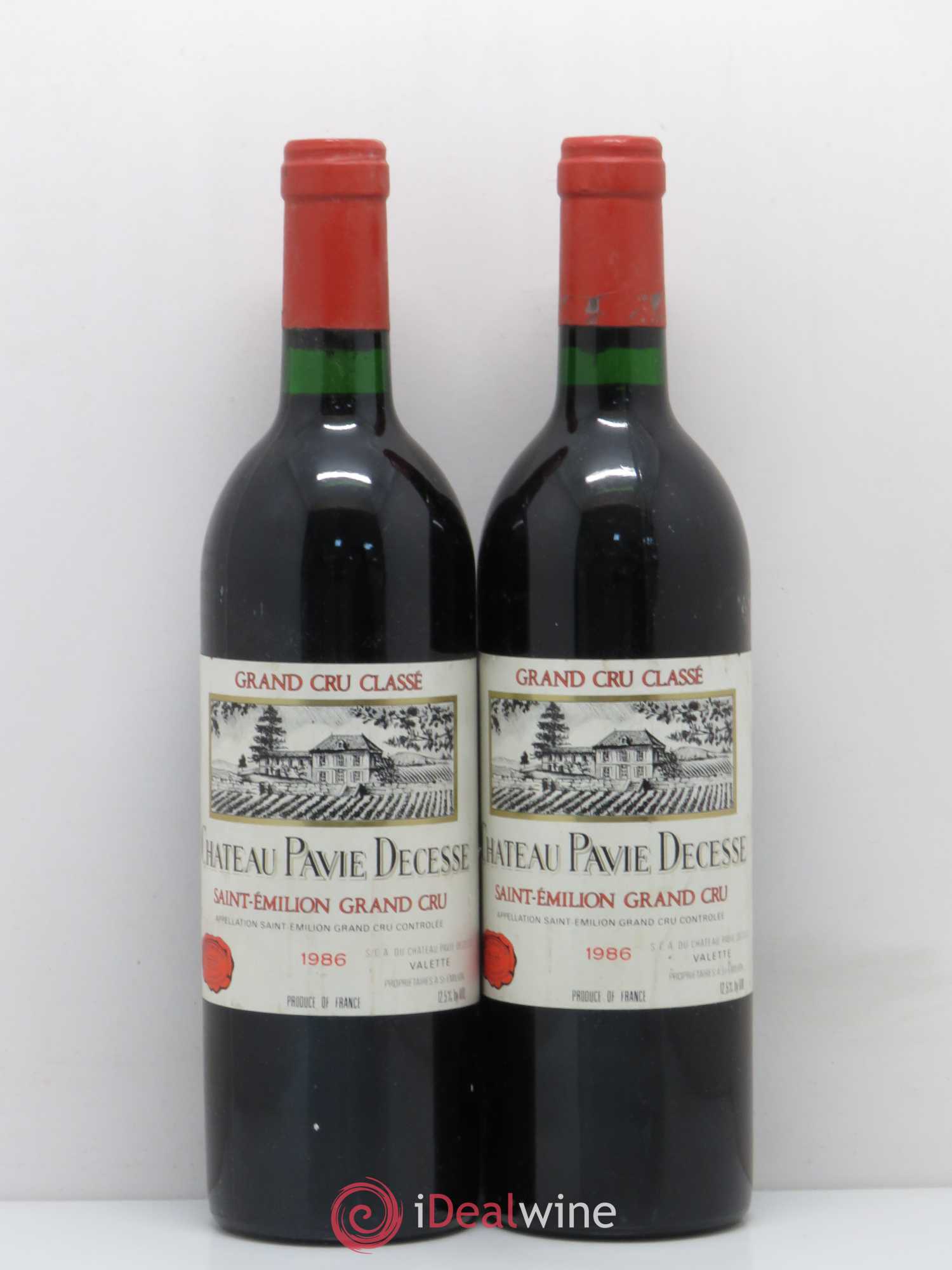 Château Pavie Decesse Grand Cru Classé 1986 - Lot de 2 bouteilles - 0
