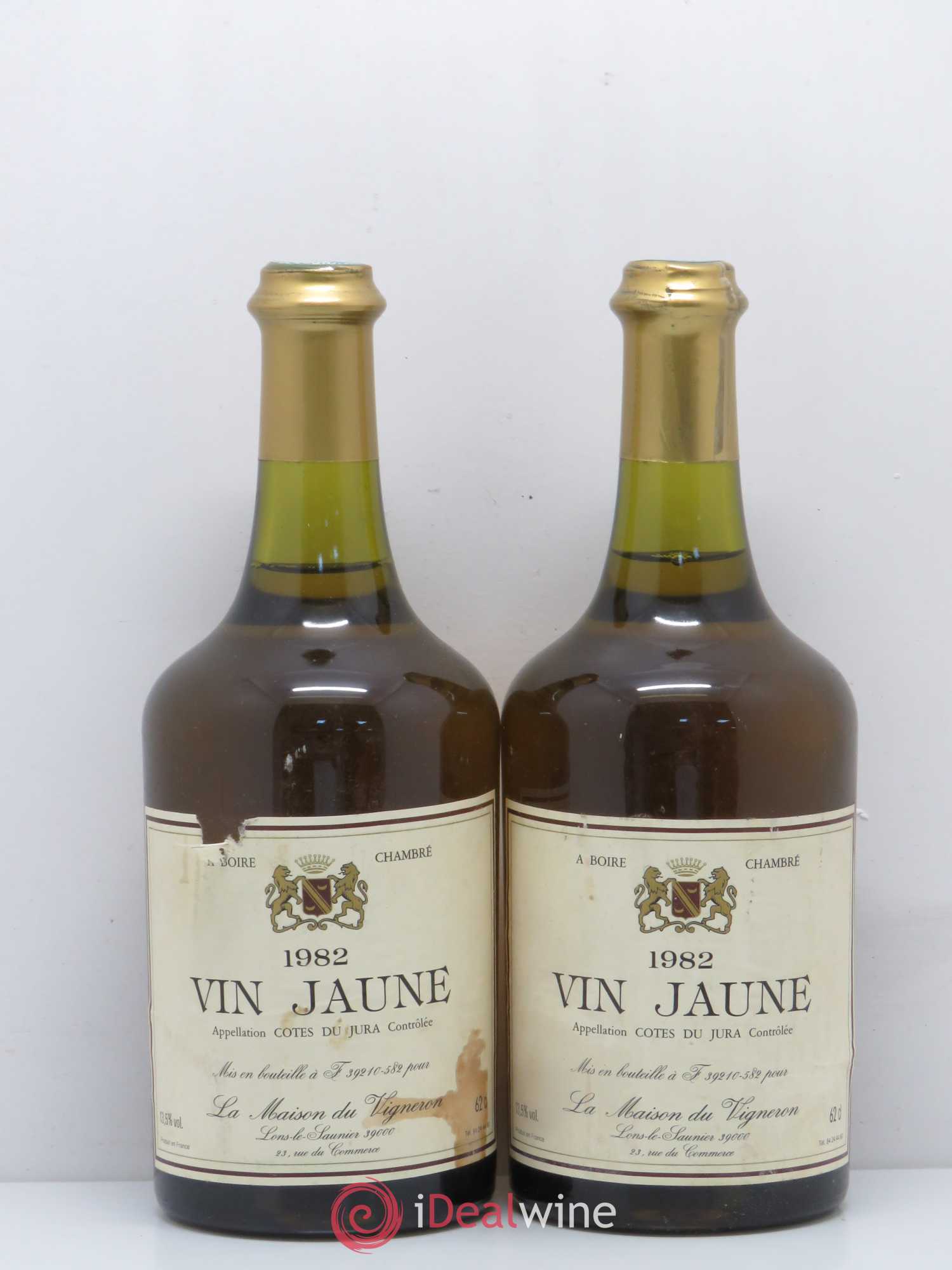 Côtes du Jura Vin Jaune La Maison Du Vigneron 1982 - Posten von 2 Flaschen - 0