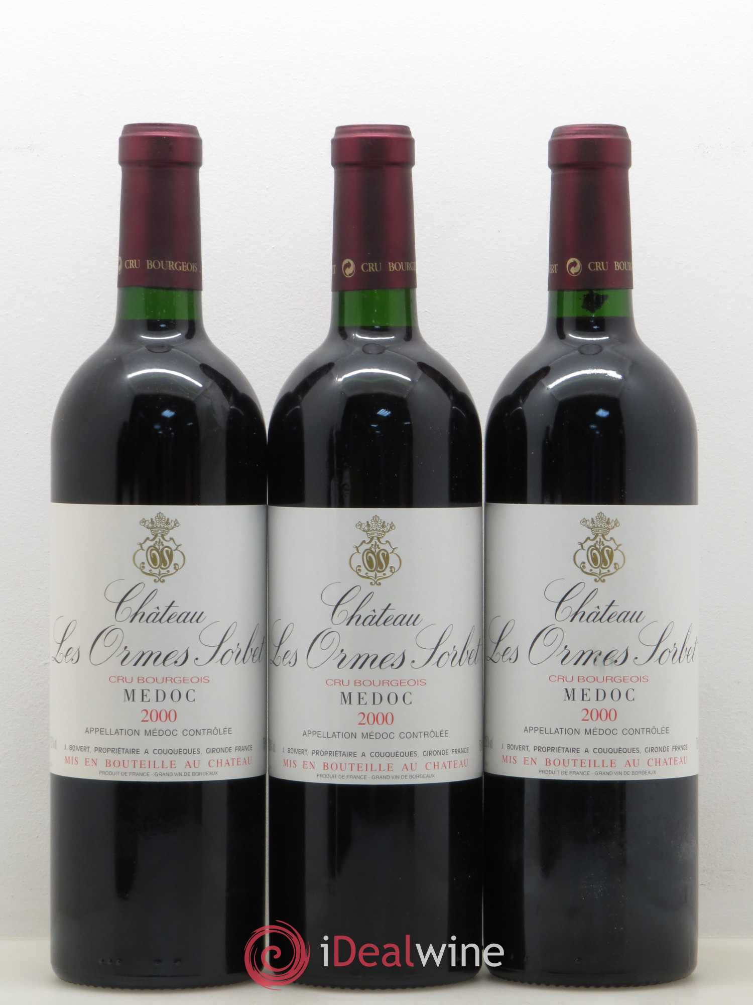 Château les Ormes Sorbet Cru Bourgeois 2000 - Lot de 6 bouteilles - 2