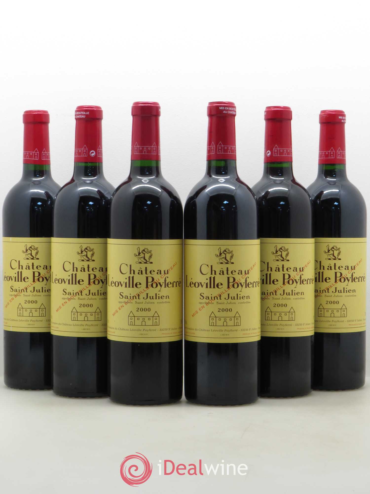 Château Léoville Poyferré 2ème Grand Cru Classé 2000 - Lot de 6 bouteilles - 0