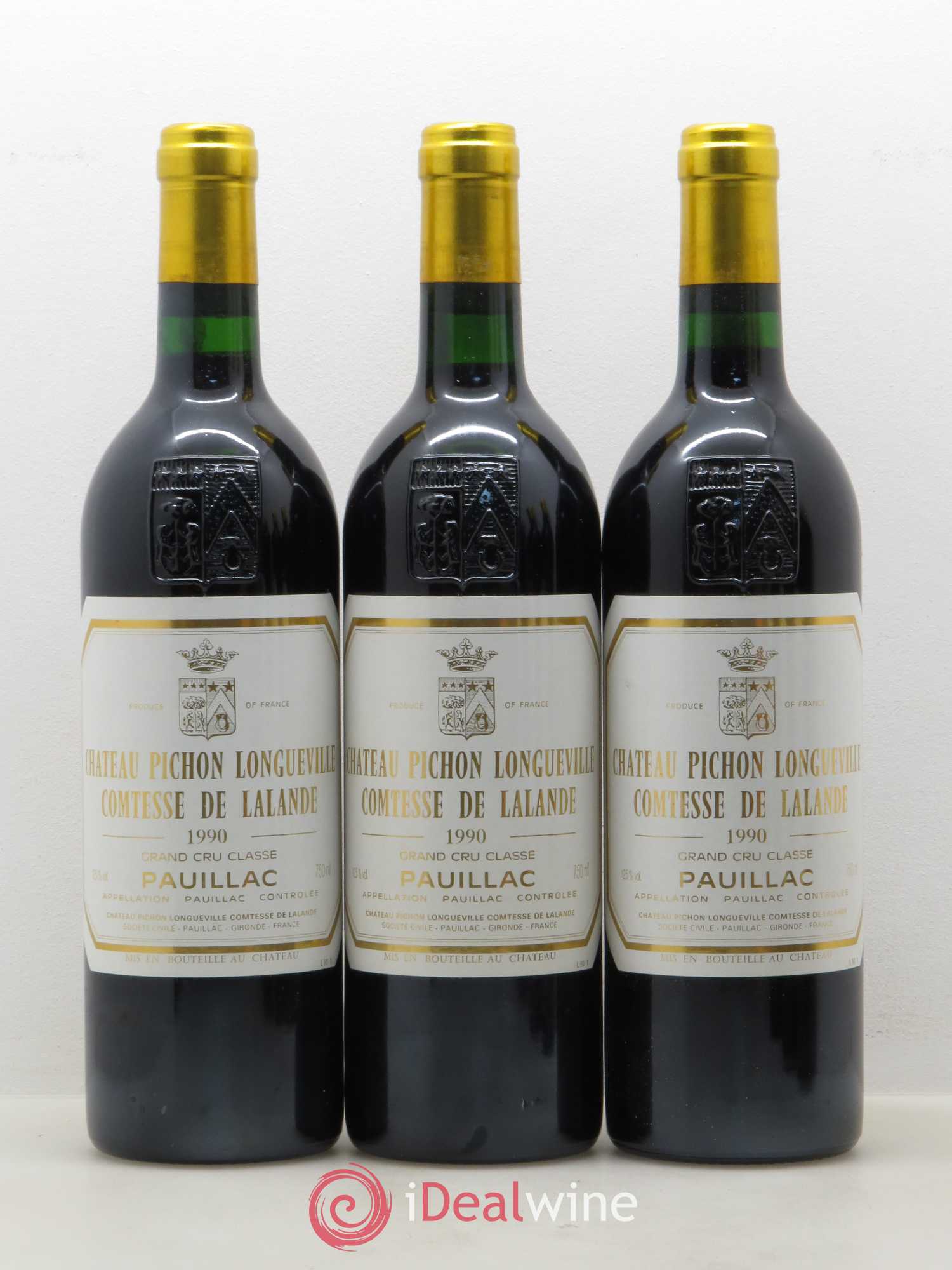 Château Pichon Longueville Comtesse de Lalande 2ème Grand Cru Classé 1990 - Lot de 6 bouteilles - 1