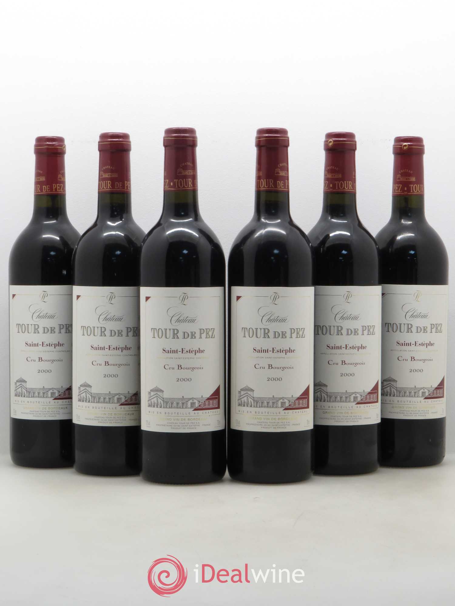 Château Tour de Pez Cru Bourgeois 2000 - Lot de 6 bouteilles - 0