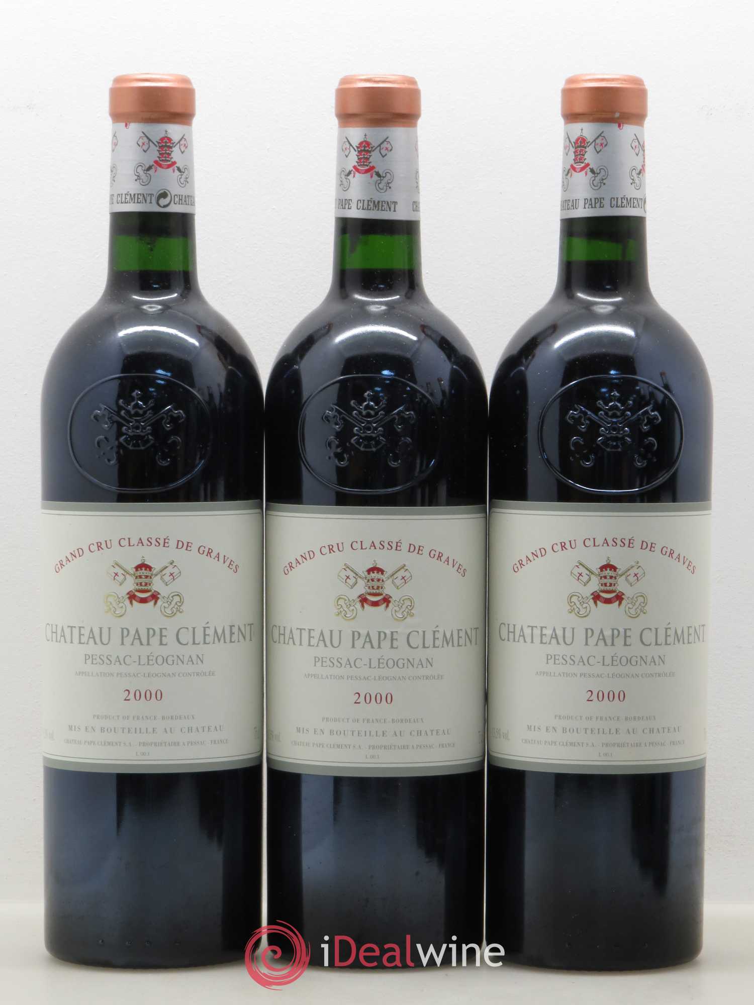 Château Pape Clément Cru Classé de Graves 2000 - Lot de 6 bouteilles - 1