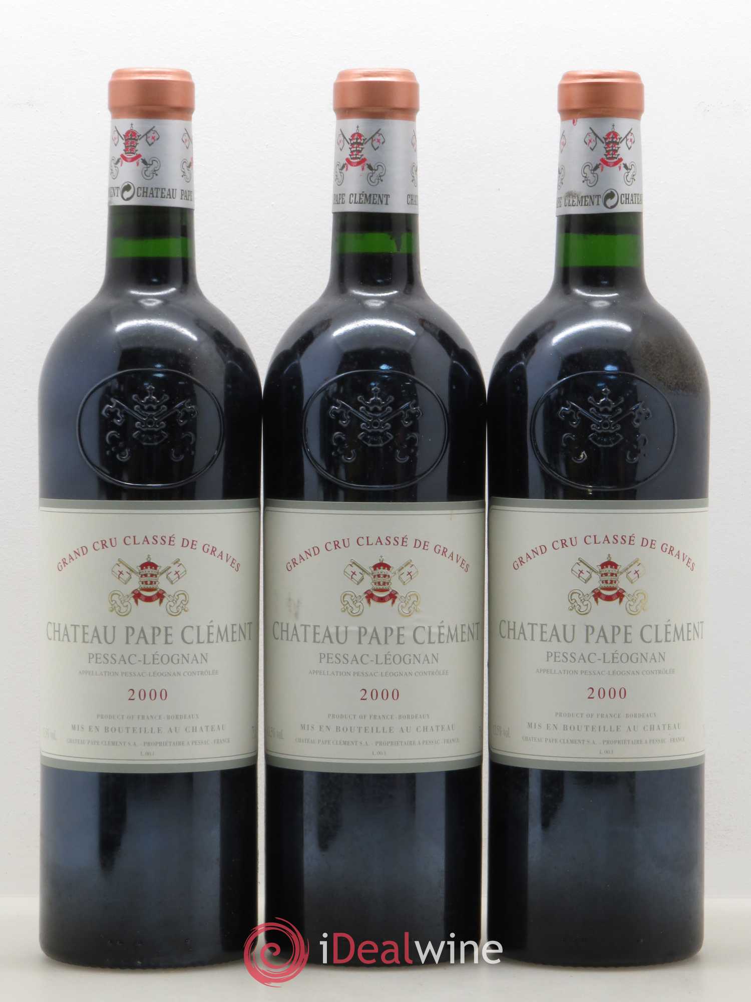 Château Pape Clément Cru Classé de Graves 2000 - Lot de 6 bouteilles - 3
