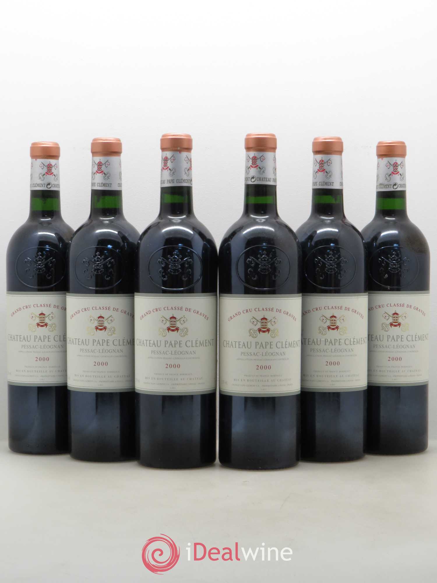 Château Pape Clément Cru Classé de Graves 2000 - Lot de 6 bouteilles - 0