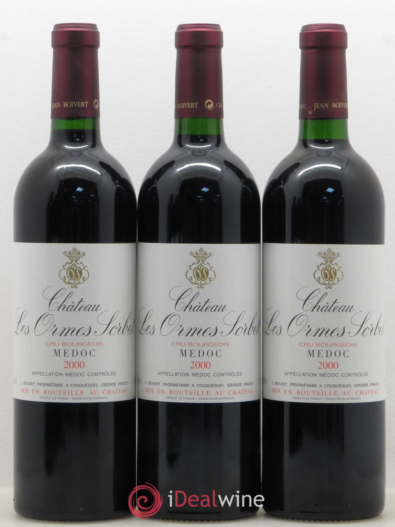 Château les Ormes Sorbet Cru Bourgeois 2000 - Lot de 6 bouteilles - 2