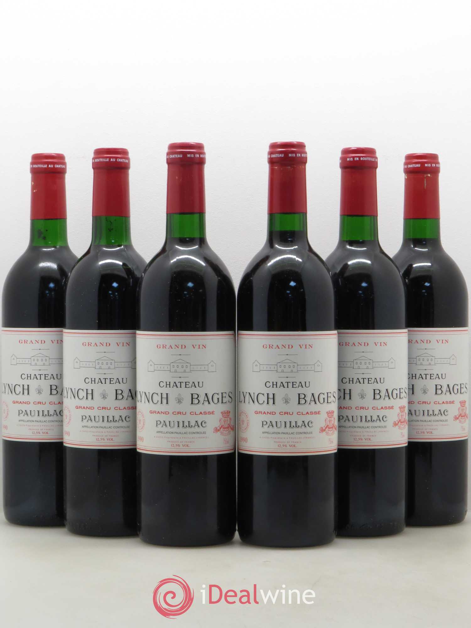 Château Lynch Bages 5ème Grand Cru Classé 1990 - Lot de 6 bouteilles - 0