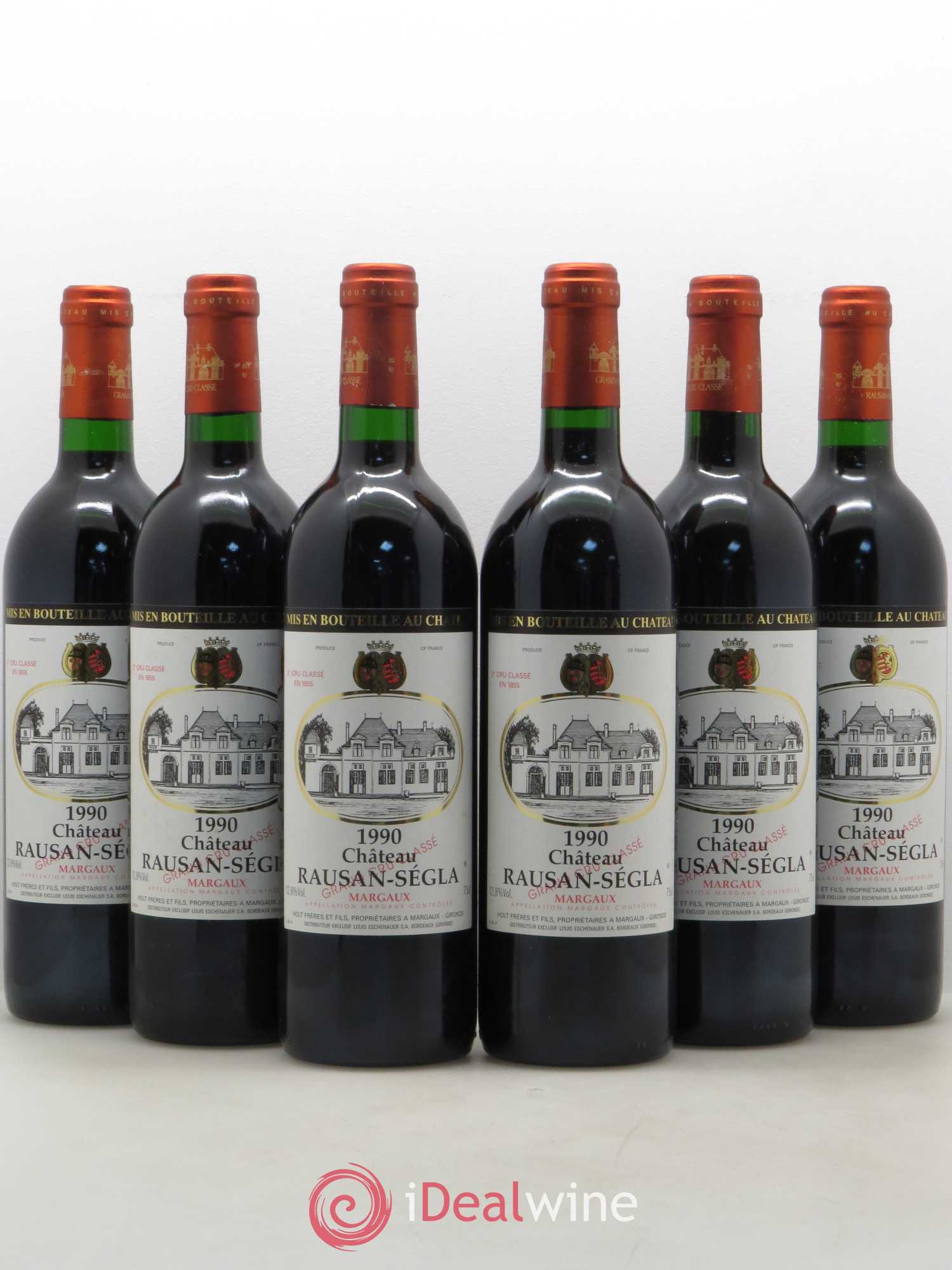 Château Rauzan Ségla Grand Cru Classé 1990 - Lot de 6 bouteilles - 0