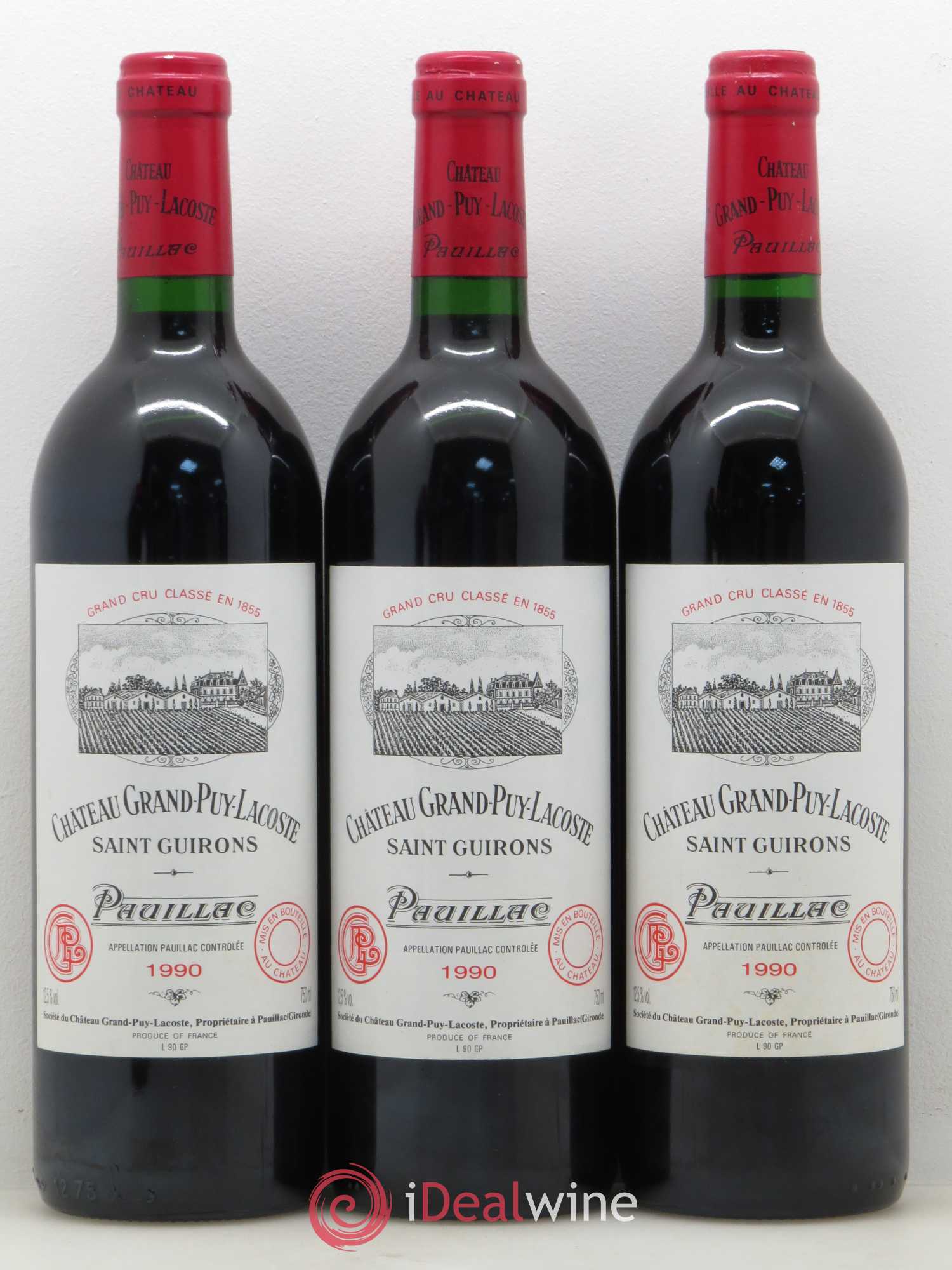Château Grand Puy Lacoste 5ème Grand Cru Classé 1990 - Lot de 6 bouteilles - 2