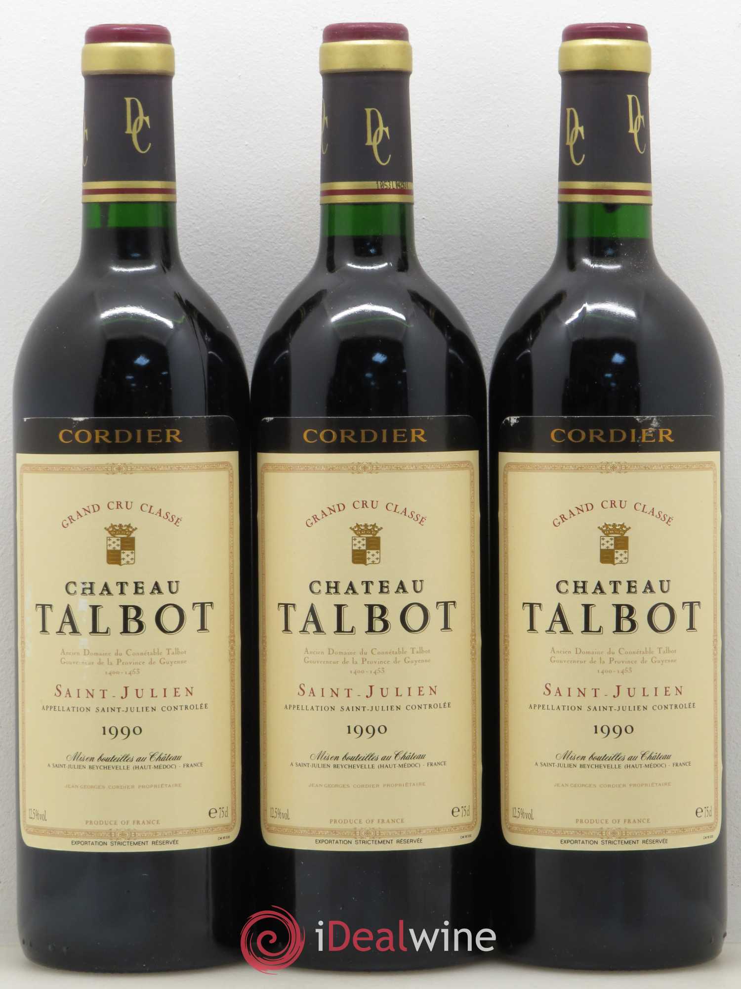 Château Talbot 4ème Grand Cru Classé 1990 - Lot de 6 bouteilles - 2