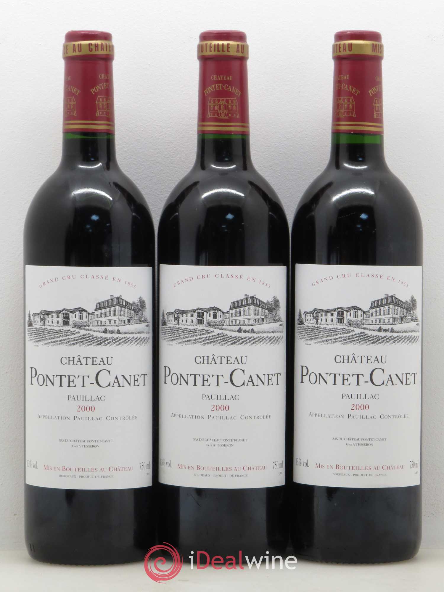 Château Pontet Canet 5ème Grand Cru Classé 2000 - Lot de 6 bouteilles - 2