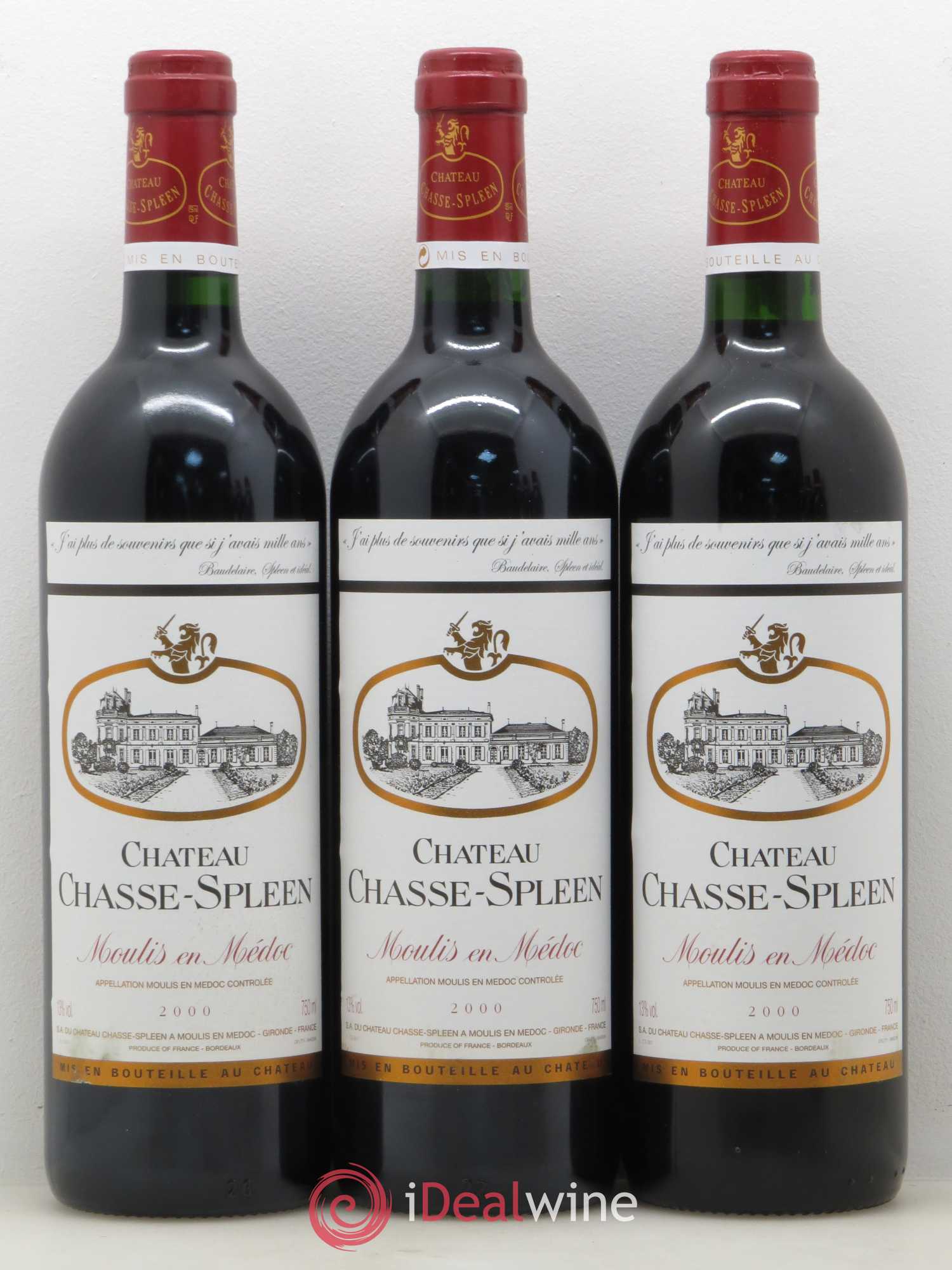 Château Chasse Spleen 2000 - Lot de 6 bouteilles - 1