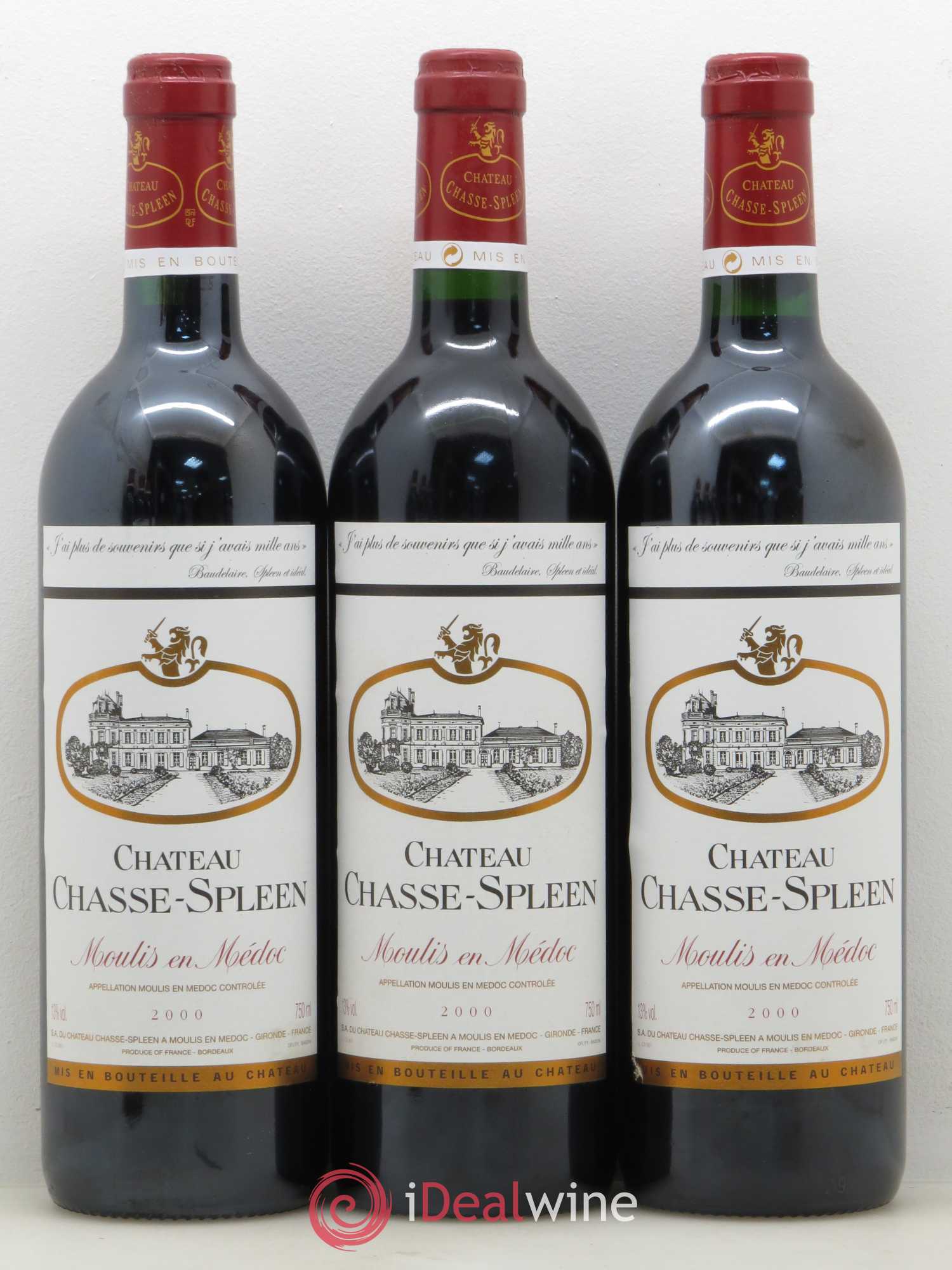 Château Chasse Spleen 2000 - Lot de 6 bouteilles - 2