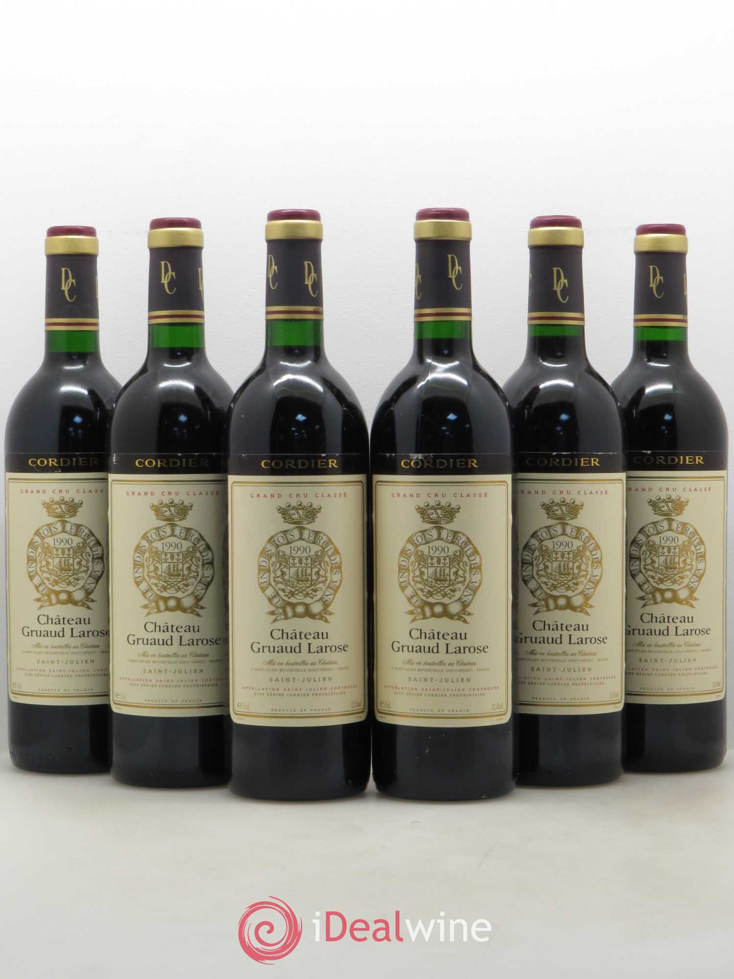 Château Gruaud Larose 2ème Grand Cru Classé 1990 - Lot de 6 bouteilles - 0