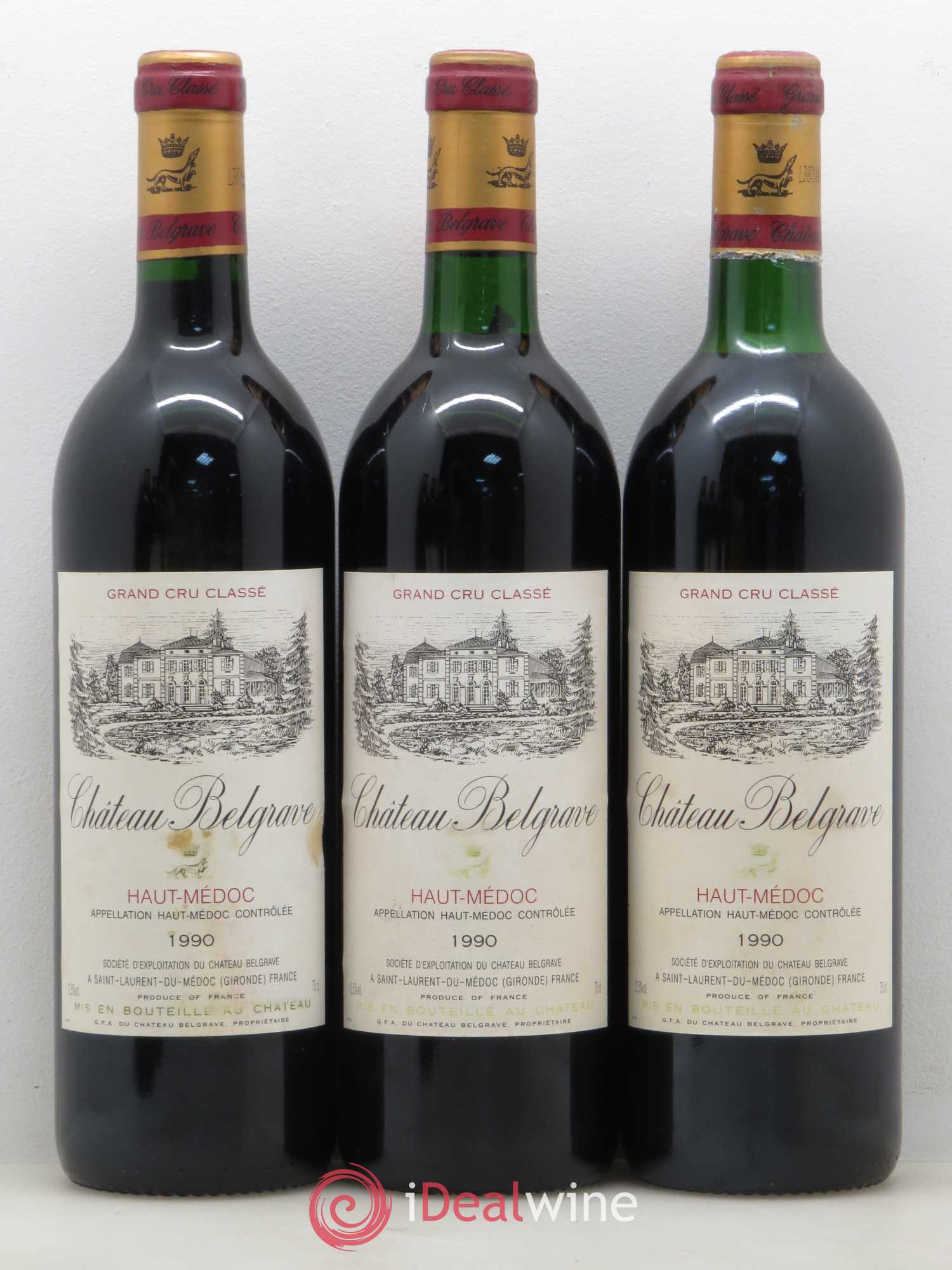 Château Belgrave 5ème Grand Cru Classé 1990 - Lot de 6 bouteilles - 2