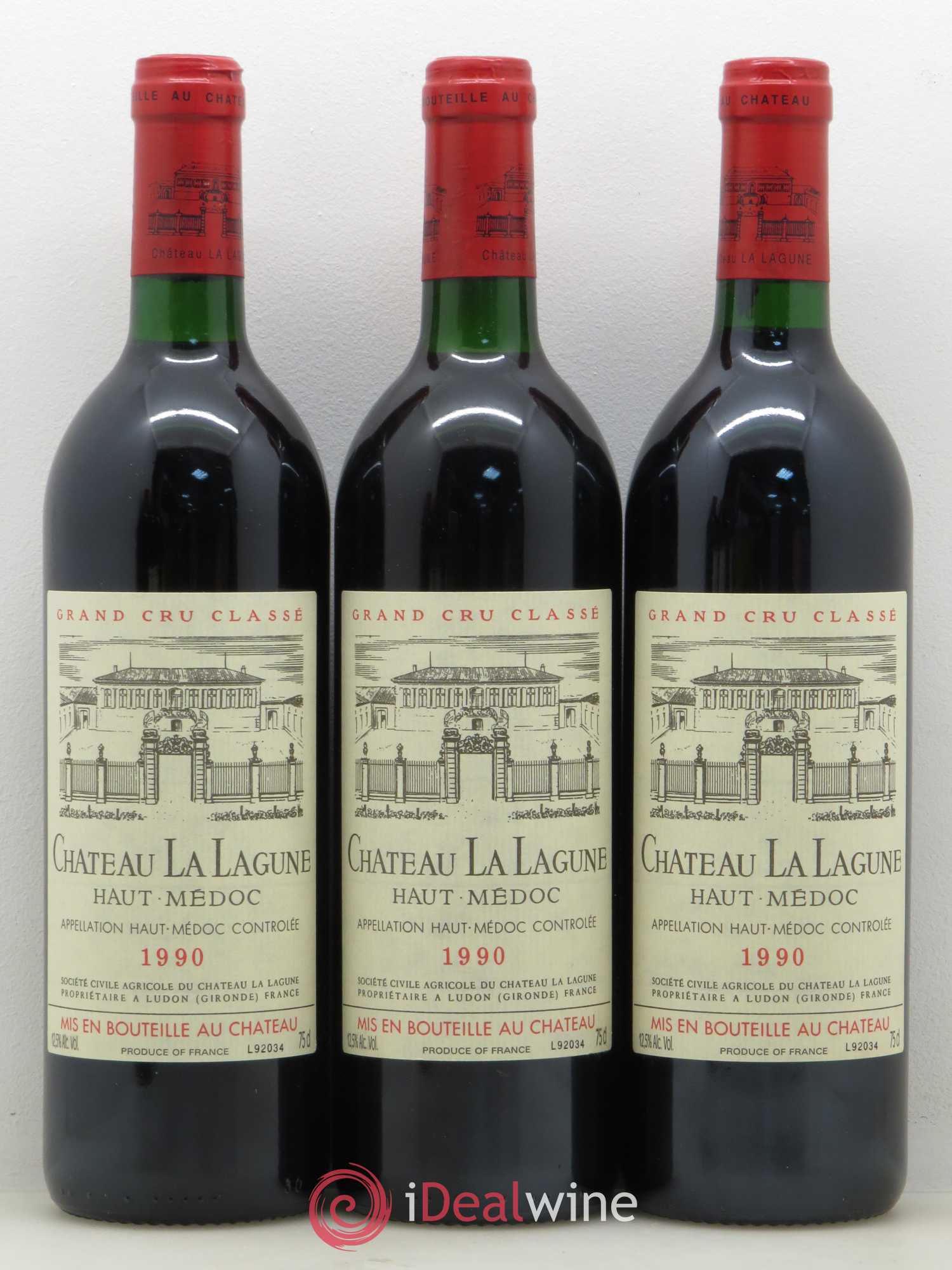 Château la Lagune 3ème Grand Cru Classé 1990 - Lot de 6 bouteilles - 2
