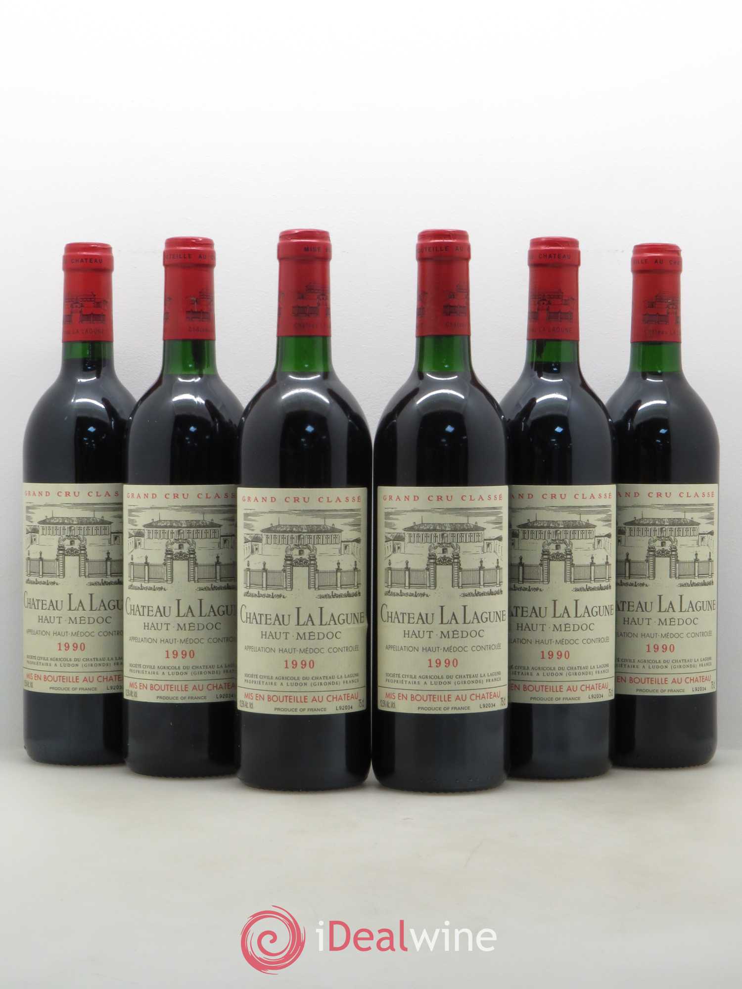 Château la Lagune 3ème Grand Cru Classé 1990 - Lot de 6 bouteilles - 0