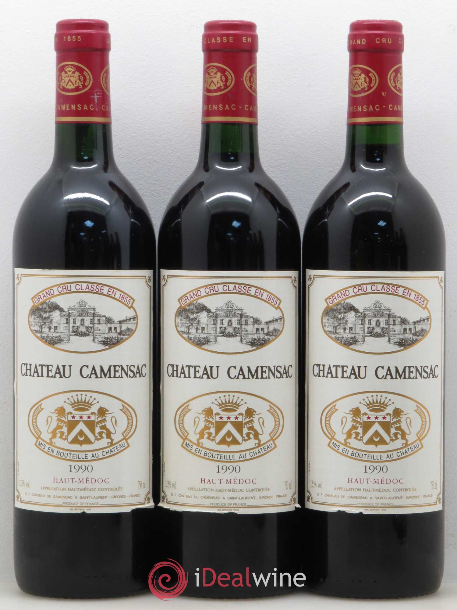 Château Camensac 5ème Grand Cru Classé 1990 - Lot de 6 bouteilles - 1