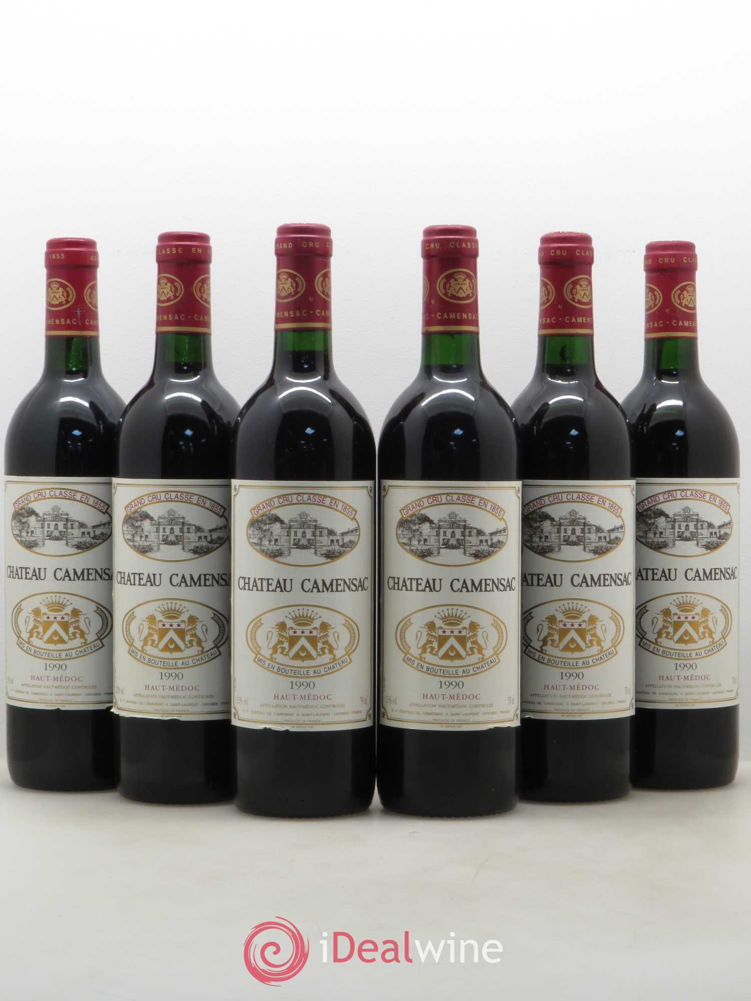 Château Camensac 5ème Grand Cru Classé 1990 - Lot de 6 bouteilles - 0