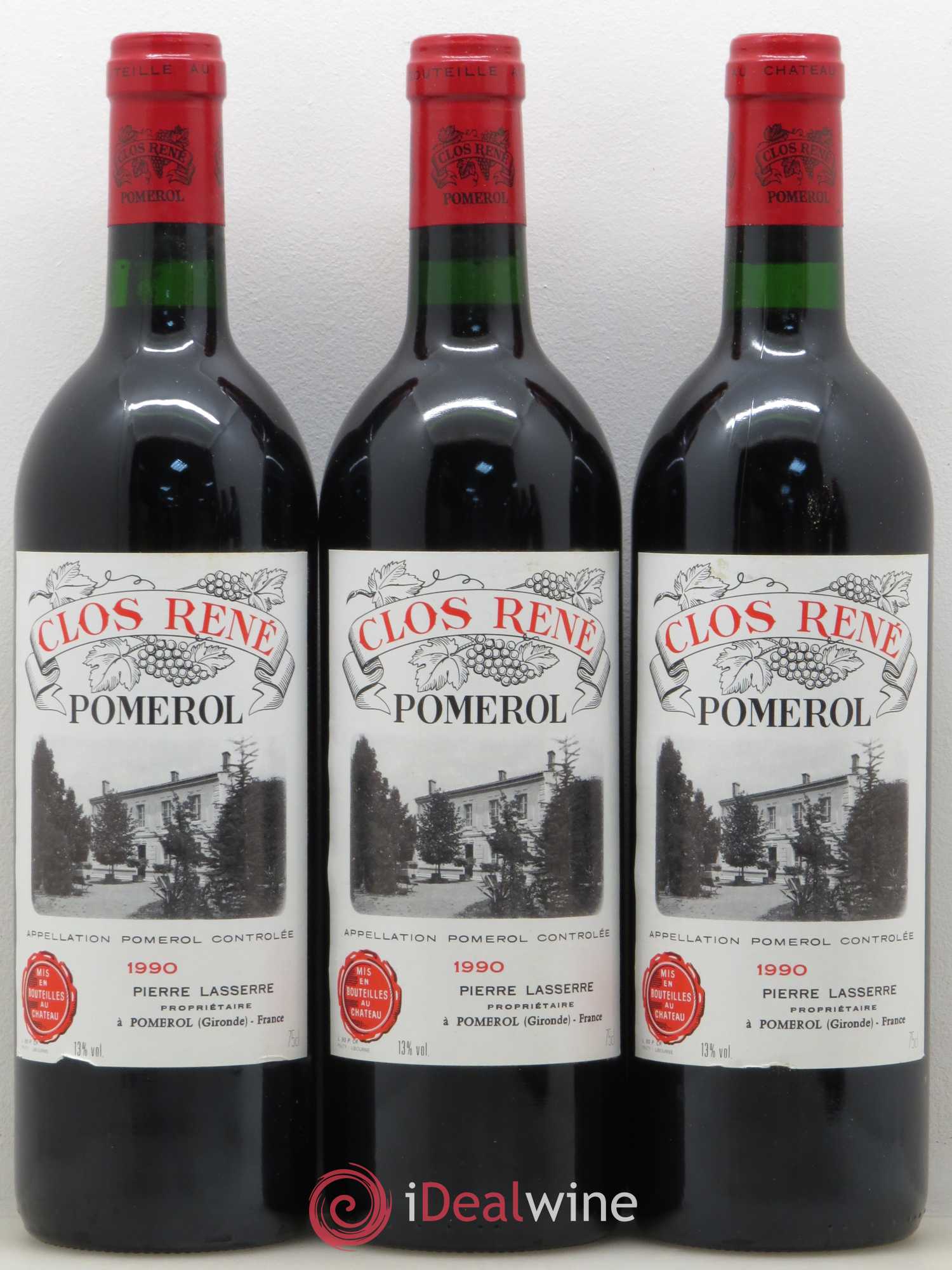 Clos René 1990 - Posten von 6 Flaschen - 1