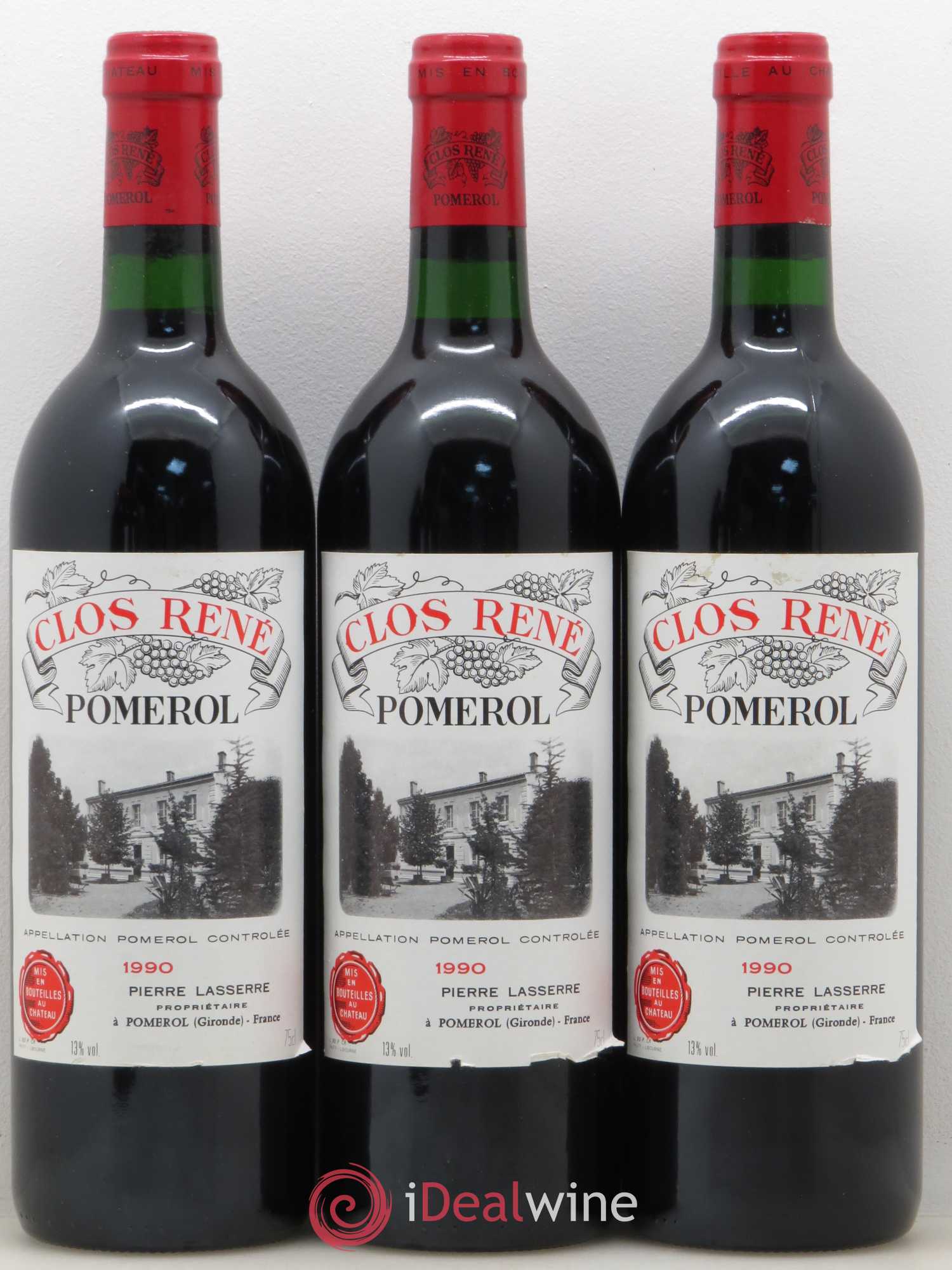 Clos René 1990 - Posten von 6 Flaschen - 2