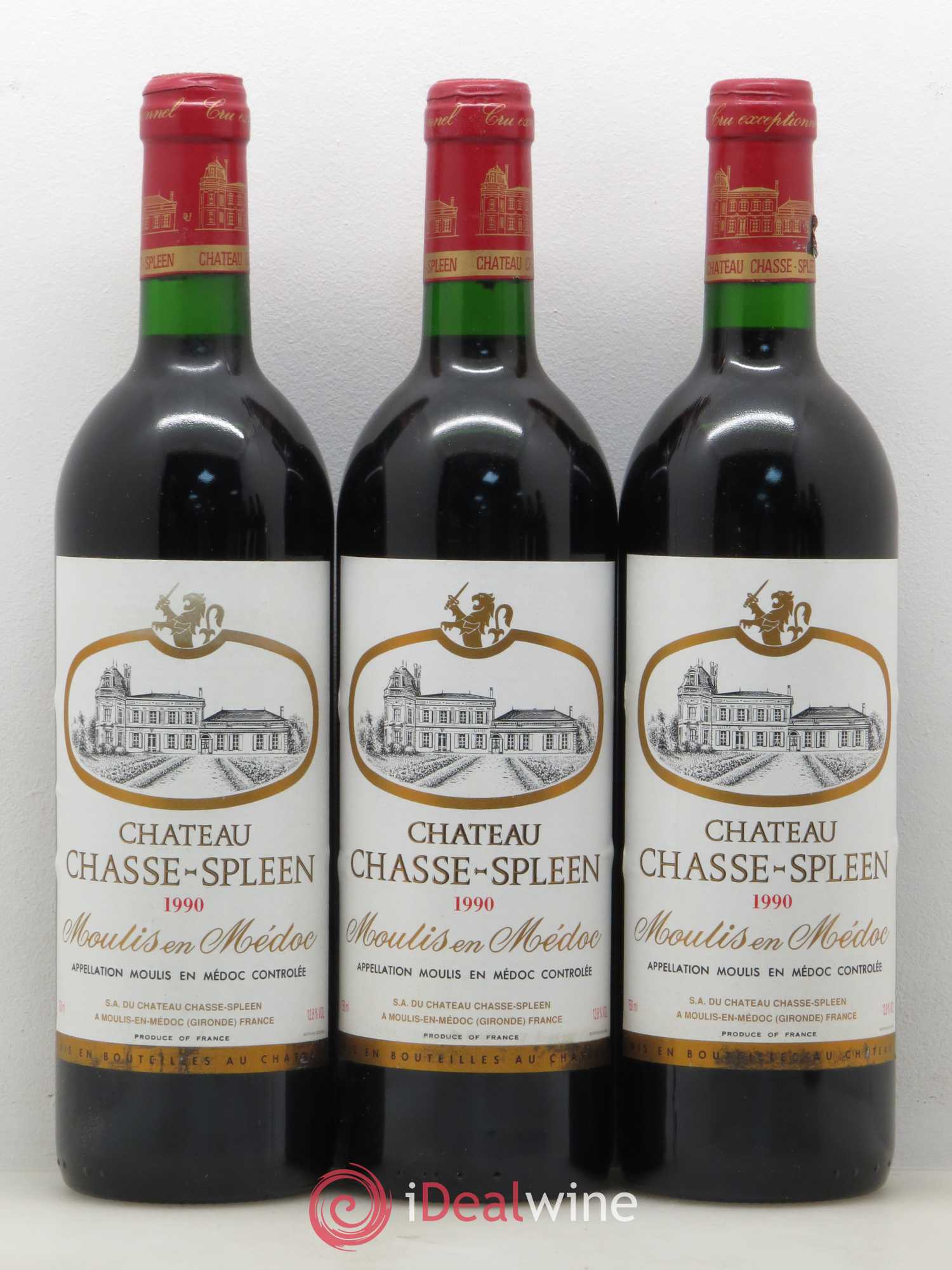 Château Chasse Spleen 1990 - Lot de 6 bouteilles - 1