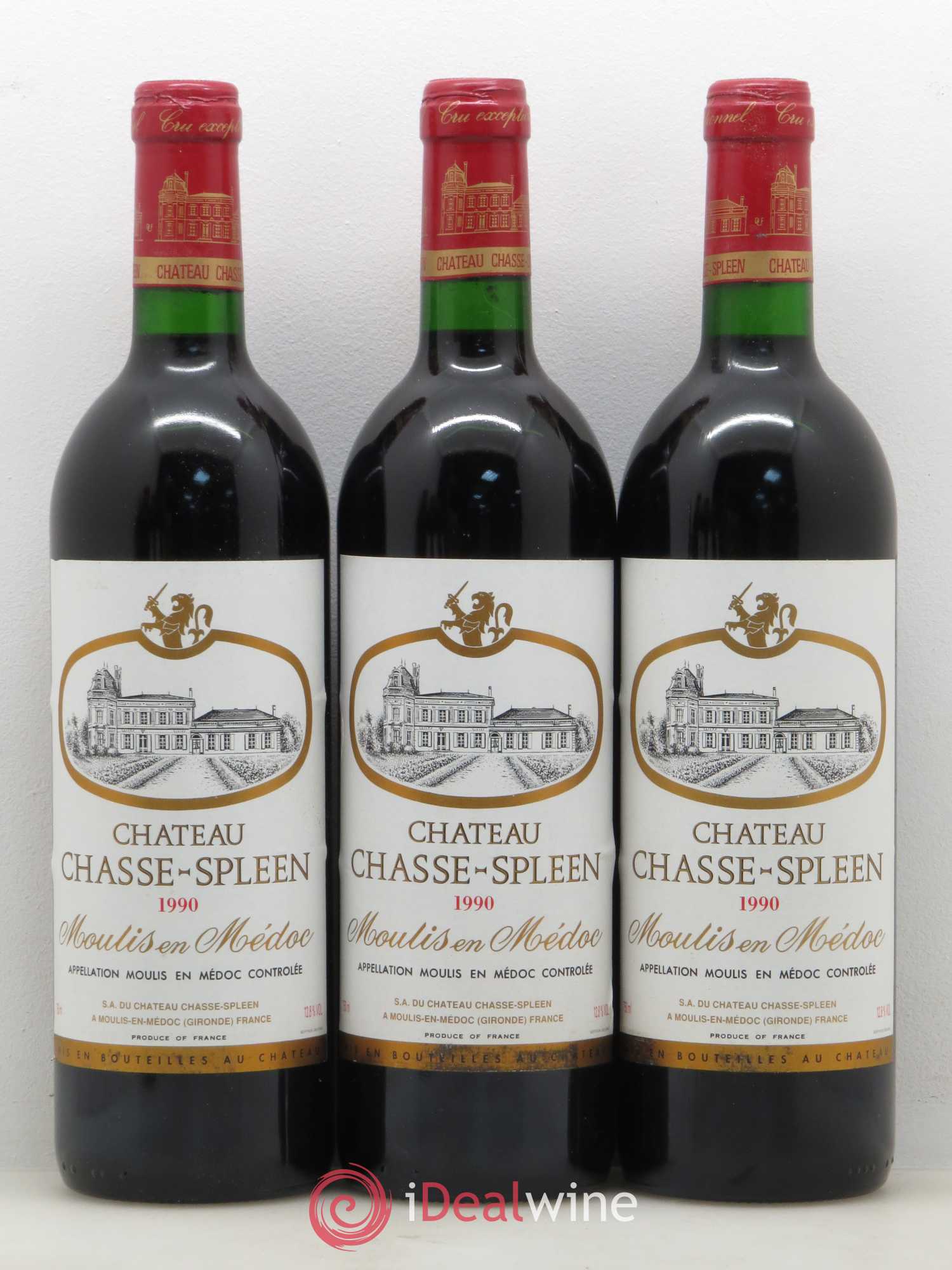Château Chasse Spleen 1990 - Lot de 6 bouteilles - 2