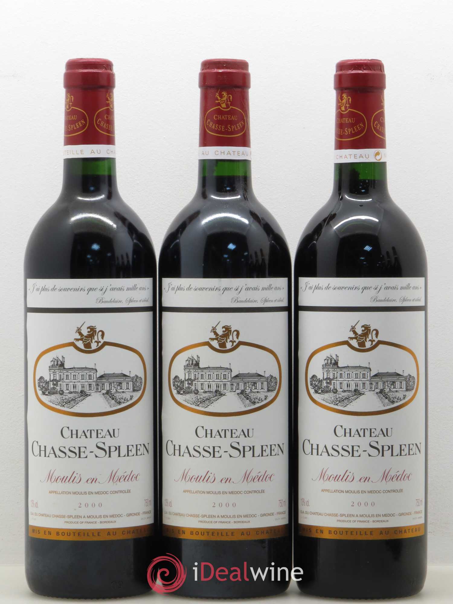 Château Chasse Spleen 2000 - Lot de 6 bouteilles - 1