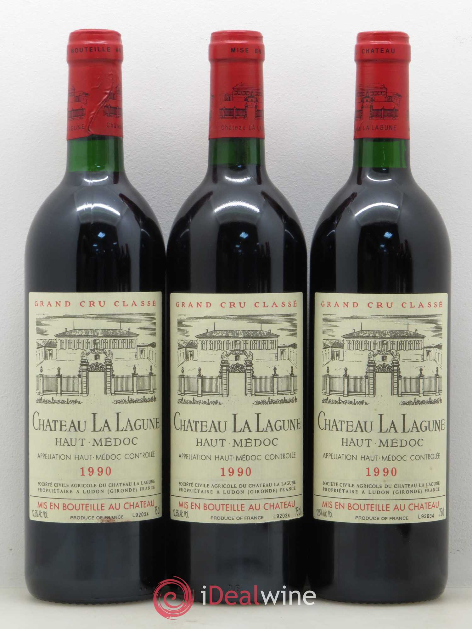 Château la Lagune 3ème Grand Cru Classé 1990 - Lot de 6 bouteilles - 1