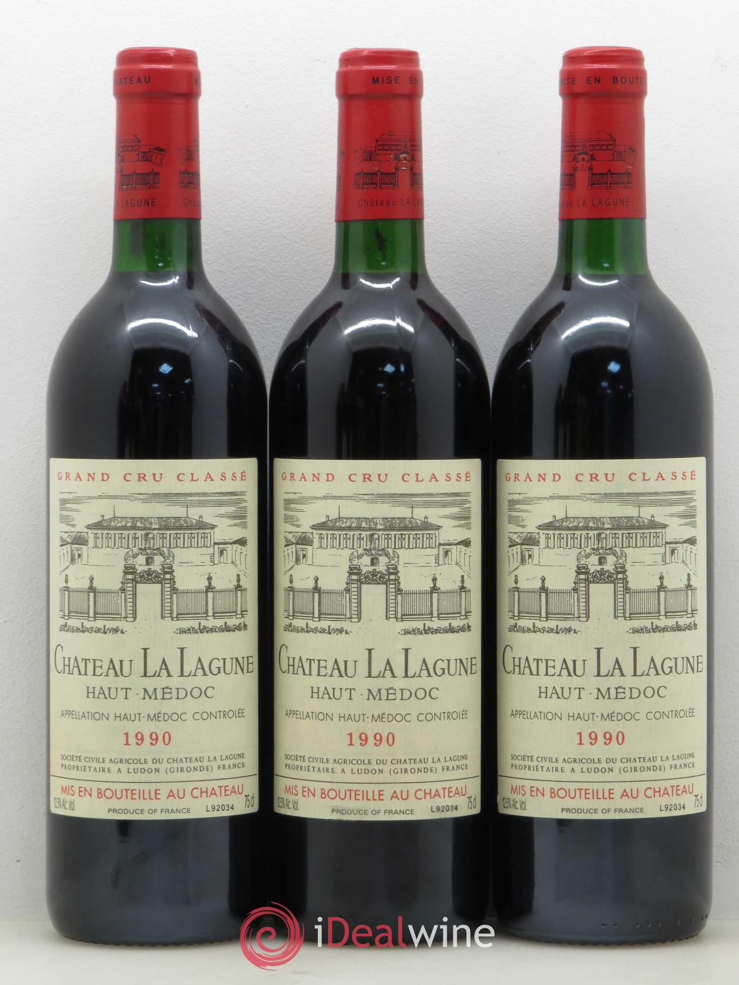 Château la Lagune 3ème Grand Cru Classé 1990 - Lot de 6 bouteilles - 2