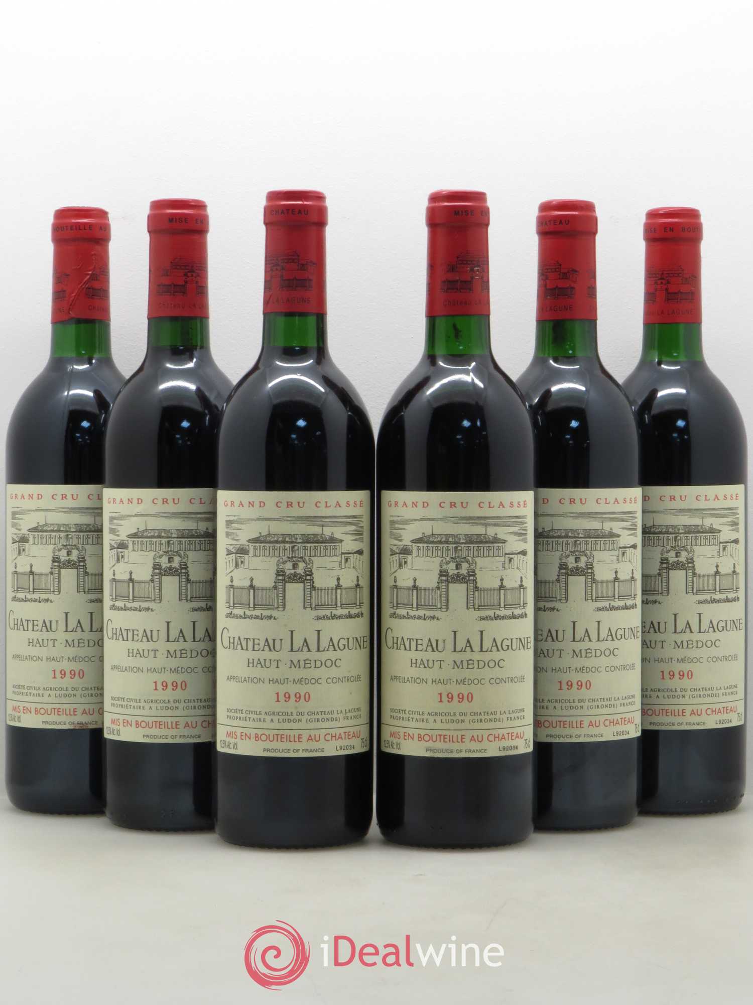 Château la Lagune 3ème Grand Cru Classé 1990 - Lot de 6 bouteilles - 0