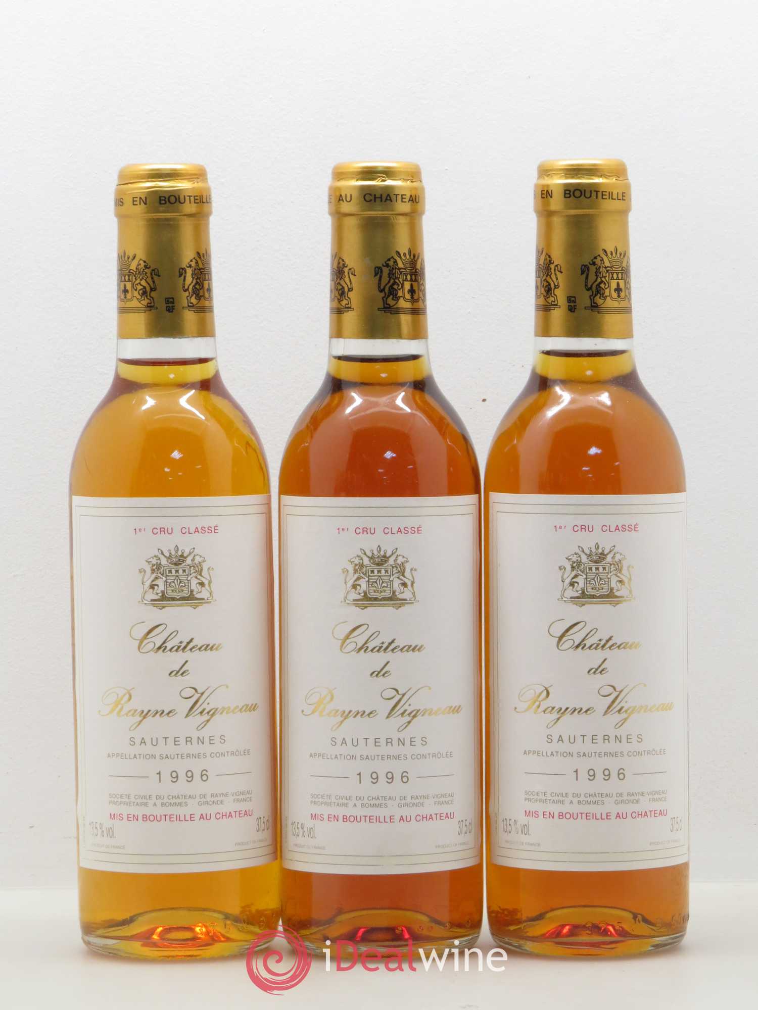 Château de Rayne Vigneau 1er Grand Cru Classé 1996 - Posten von 12 Demi-Flaschen - 1