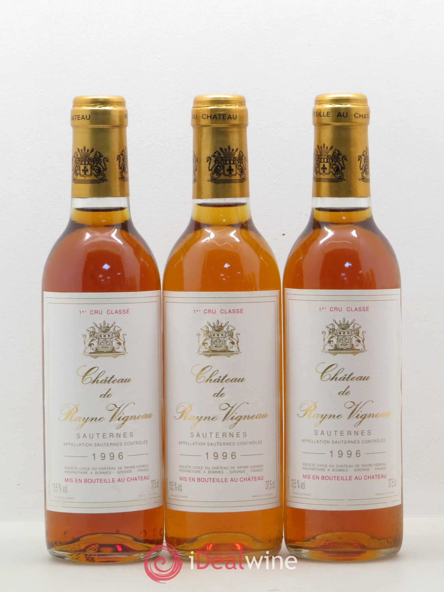 Château de Rayne Vigneau 1er Grand Cru Classé 1996 - Posten von 12 Demi-Flaschen - 2