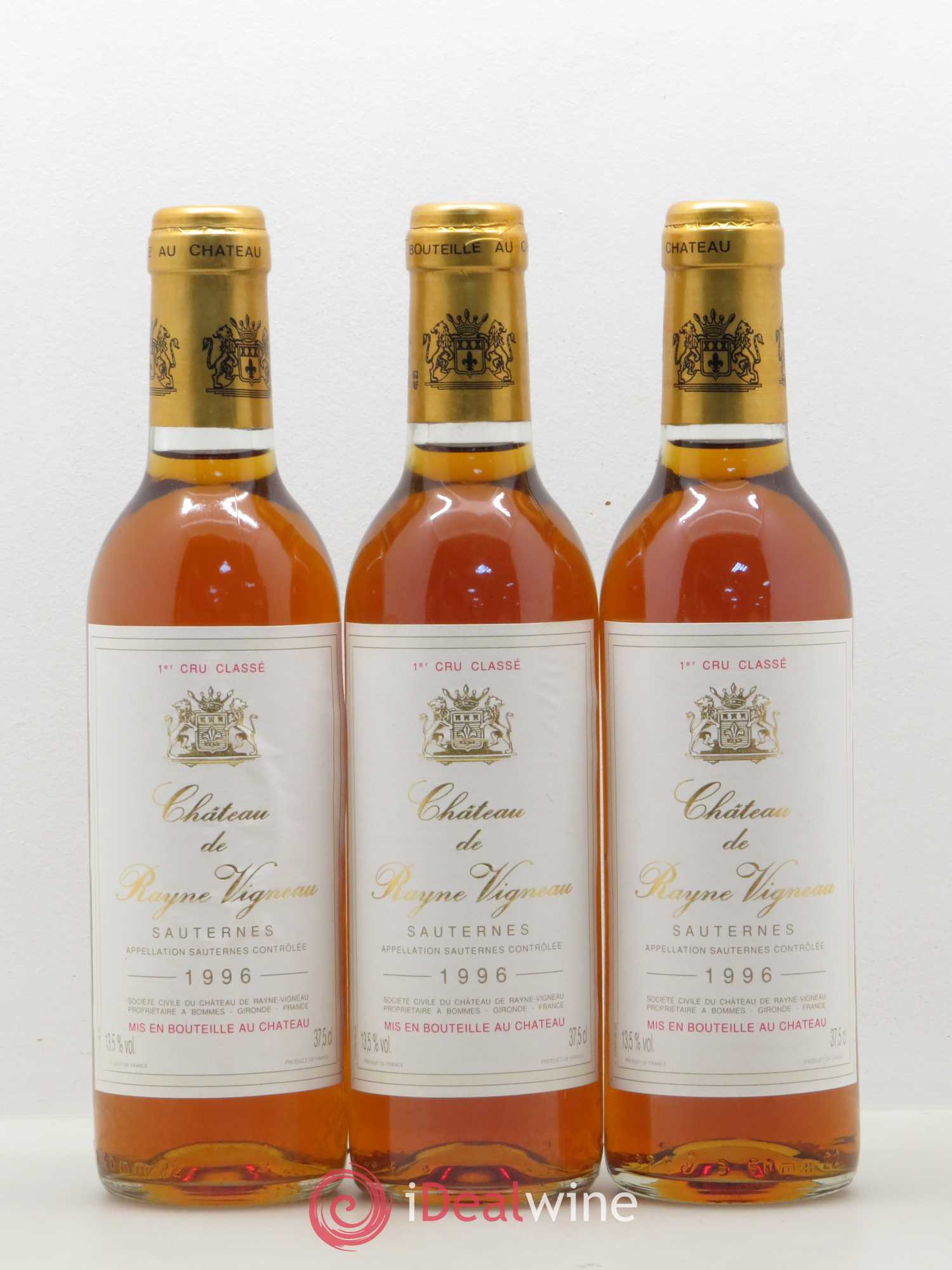Château de Rayne Vigneau 1er Grand Cru Classé 1996 - Posten von 12 Demi-Flaschen - 3
