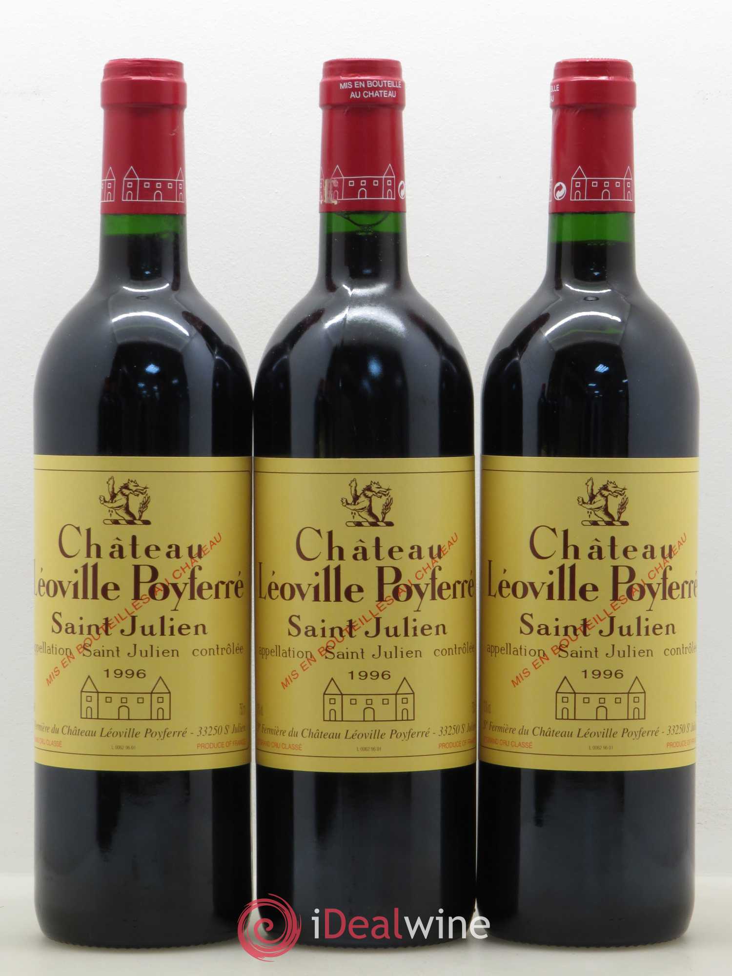 Château Léoville Poyferré 2ème Grand Cru Classé 1996 - Lot de 6 bouteilles - 2