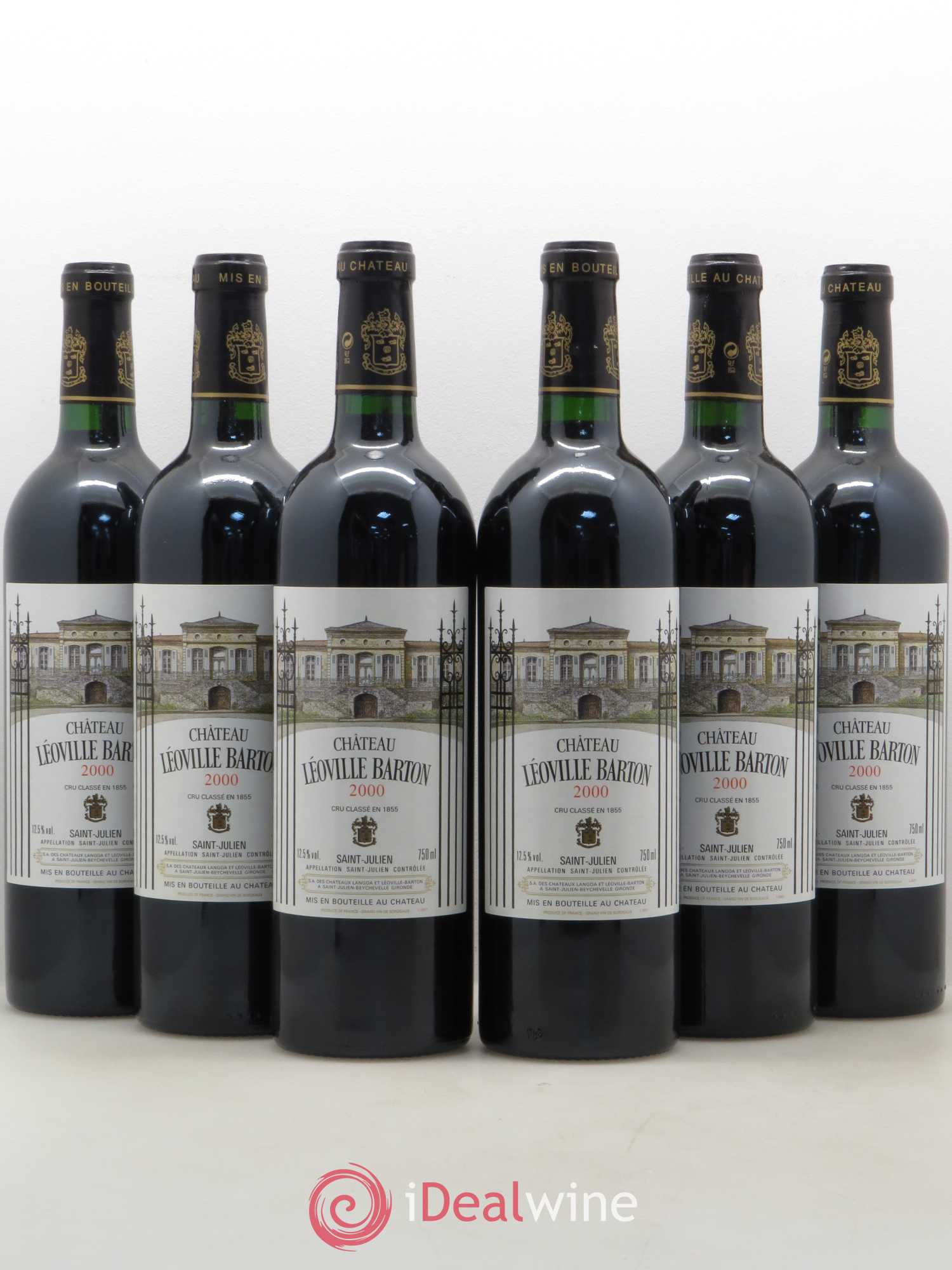 Château Léoville Barton 2ème Grand Cru Classé 2000 - Lot de 6 bouteilles - 0