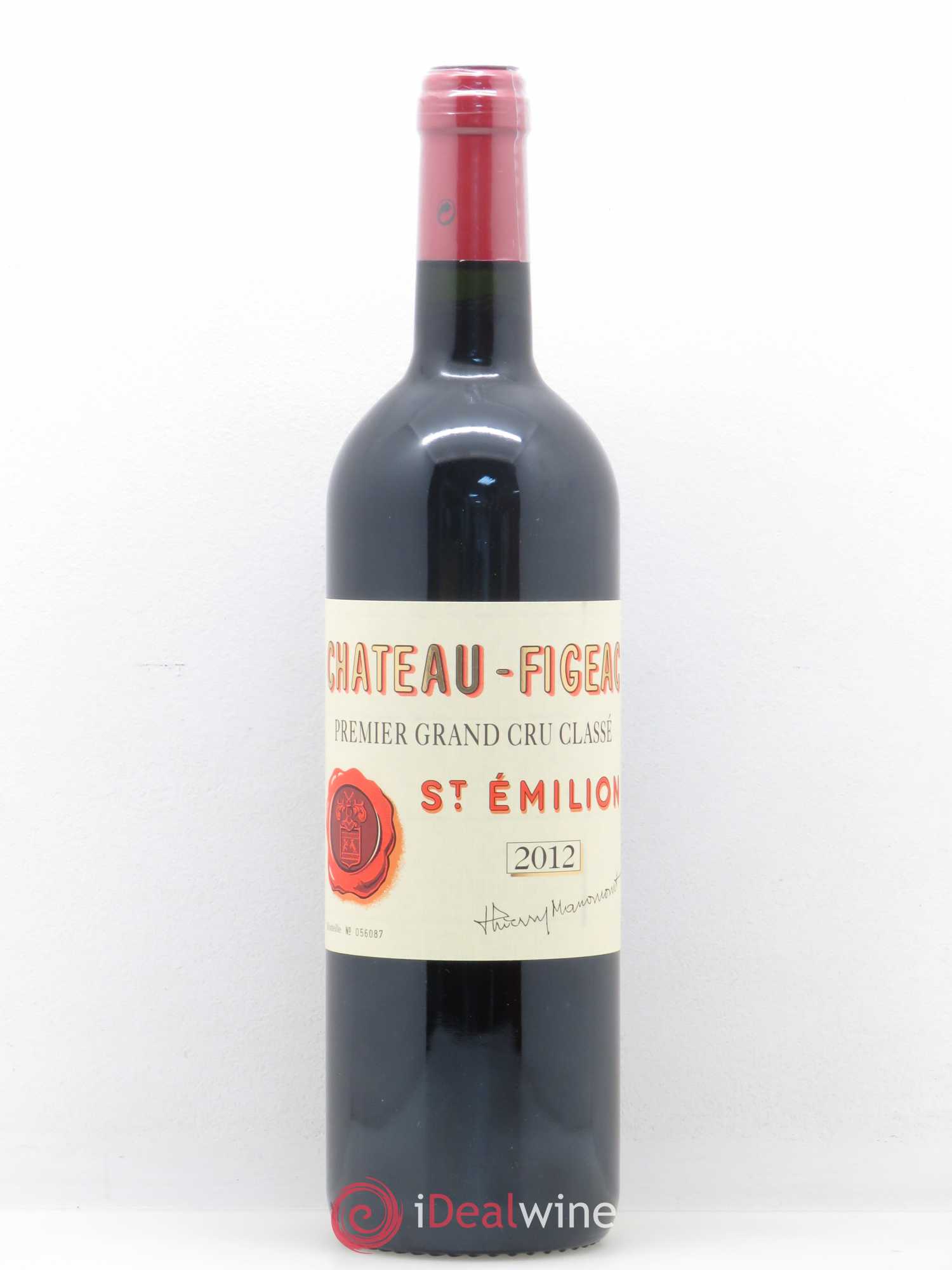 Château Figeac 1er Grand Cru Classé A 2012 - Lot de 1 bouteille - 0