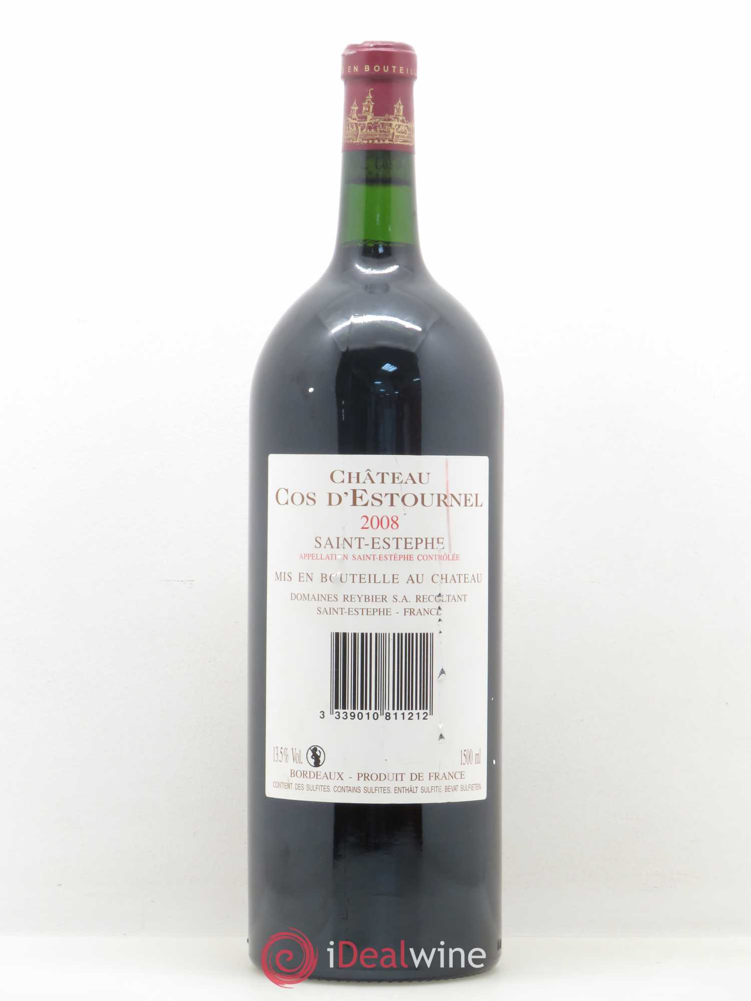 Cos d'Estournel 2ème Grand Cru Classé 2008 - Lot de 1 magnum - 1