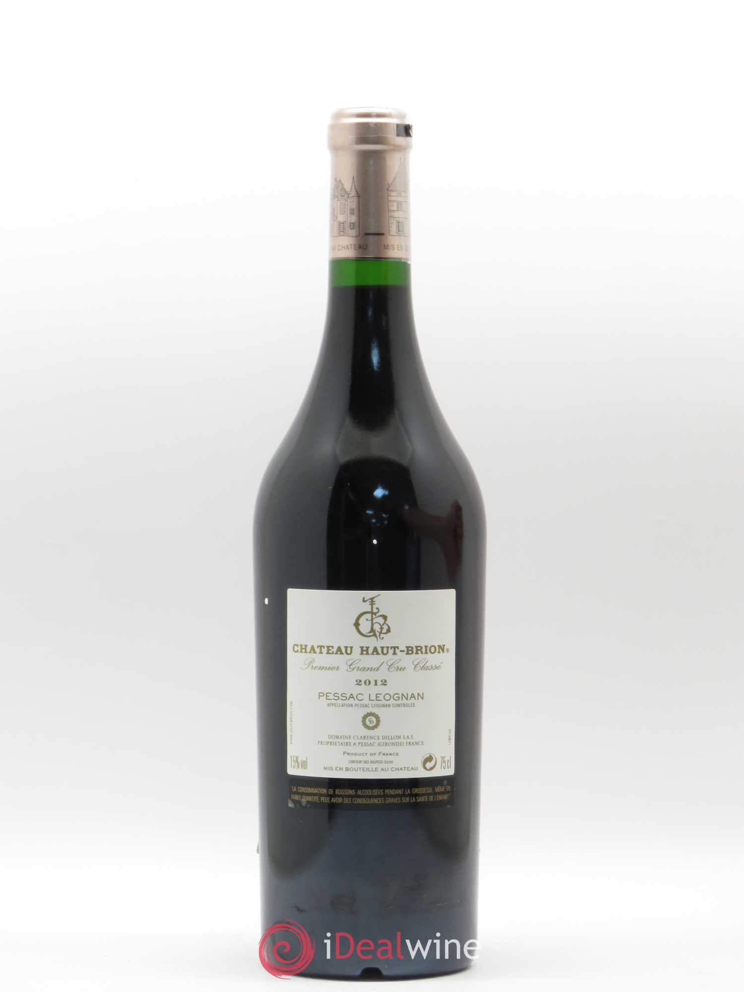 Château Haut Brion 1er Grand Cru Classé 2012 - Lot de 1 bouteille - 1