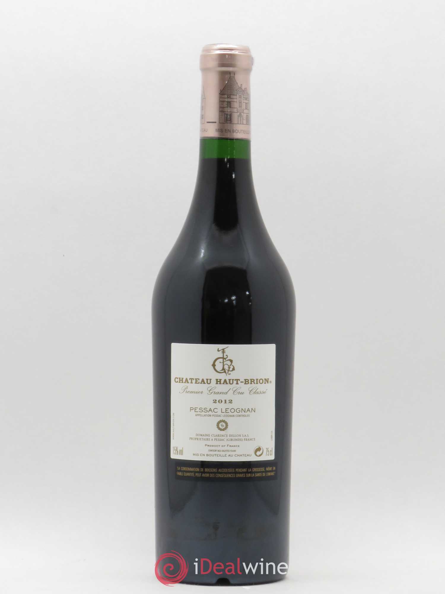 Château Haut Brion 1er Grand Cru Classé 2012 - Lot de 1 bouteille - 1