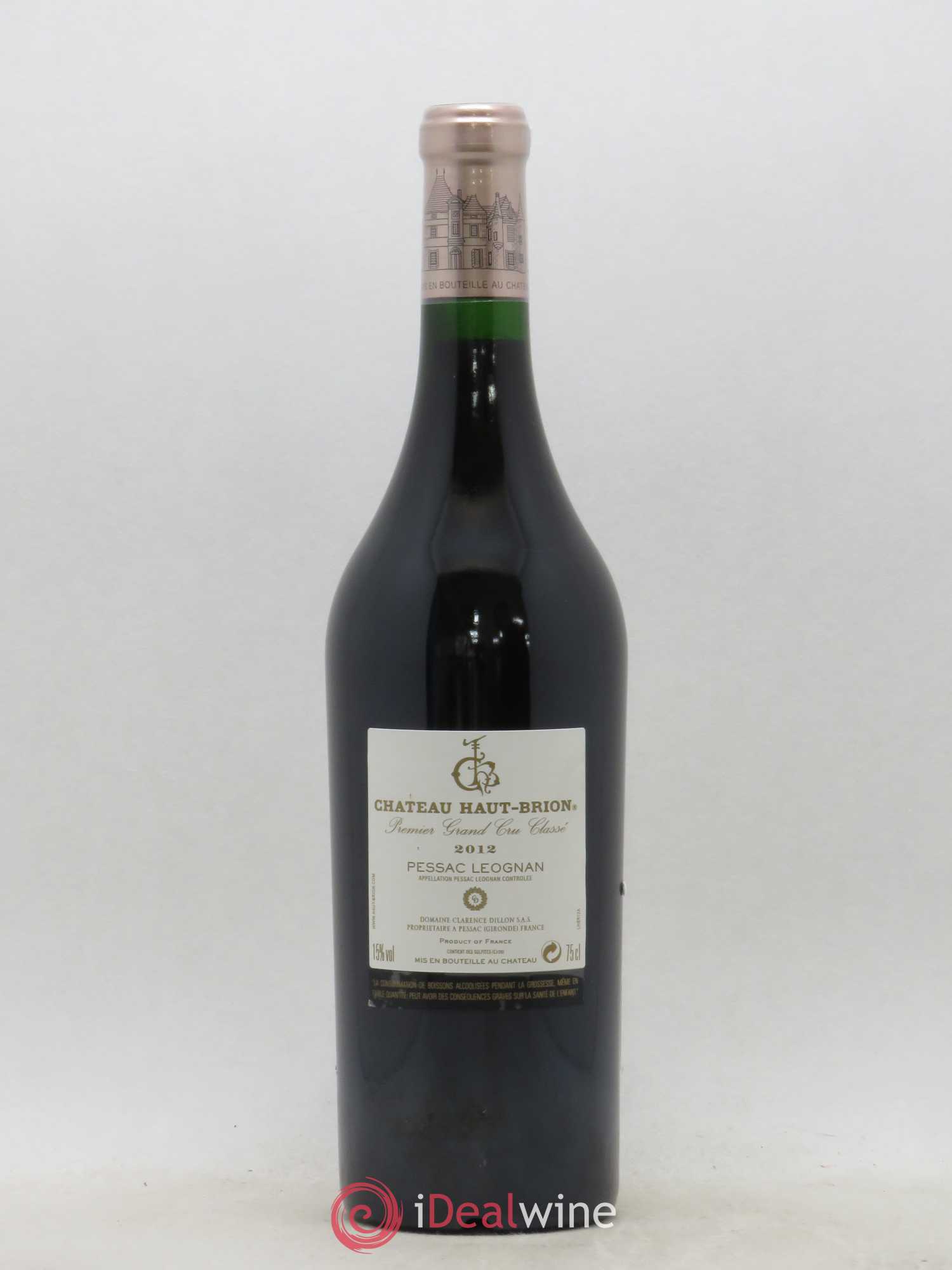 Château Haut Brion 1er Grand Cru Classé 2012 - Lot de 1 bouteille - 1