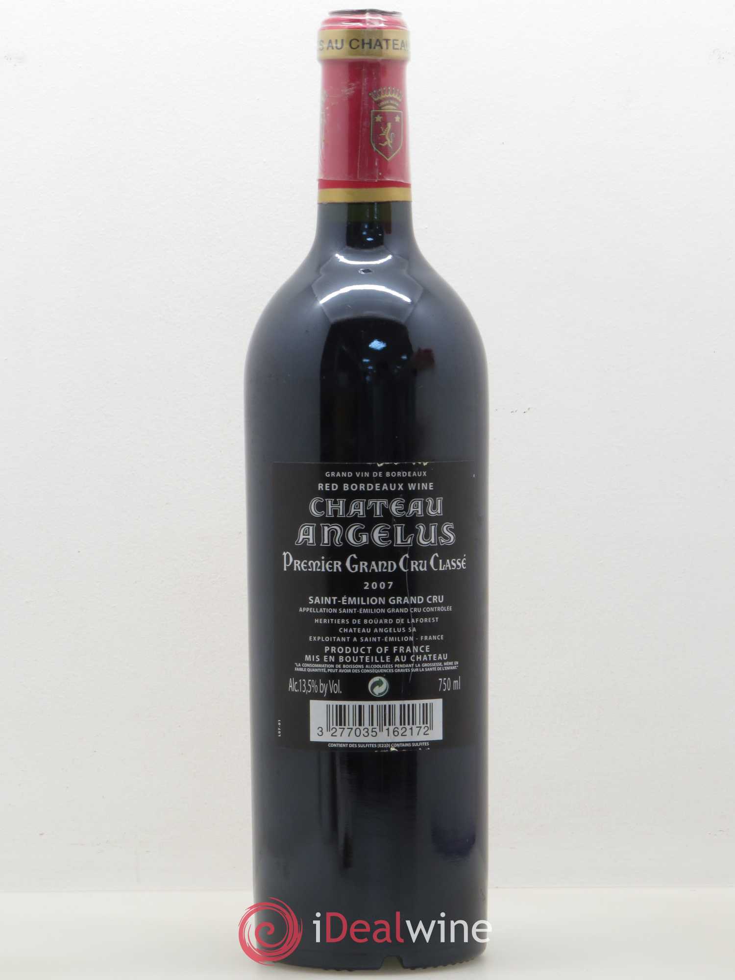Château Angélus 1er Grand Cru Classé A 2007 - Lot de 1 bouteille - 1